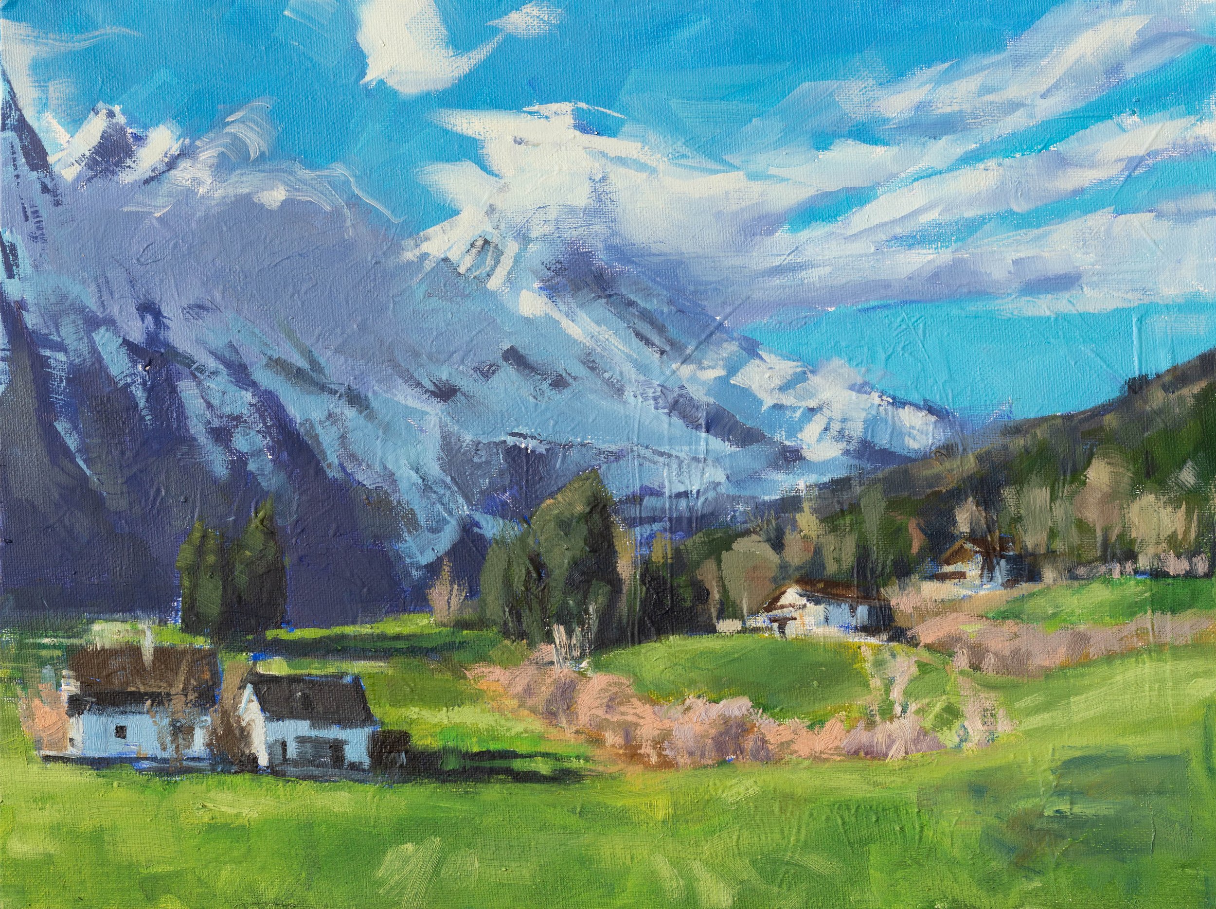 Alps near Kuchl - 40 x 30 cm - 100 EUR