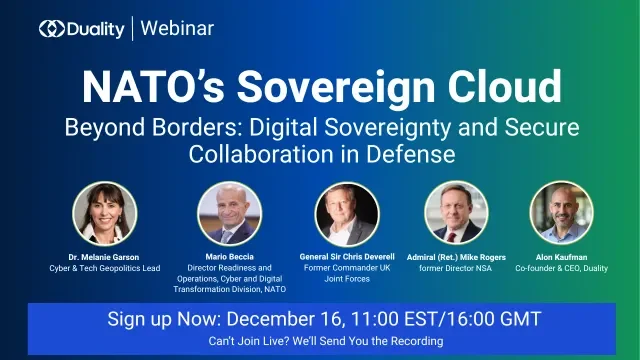 NATO Sovereign Cloud, Duality Technologies 2025