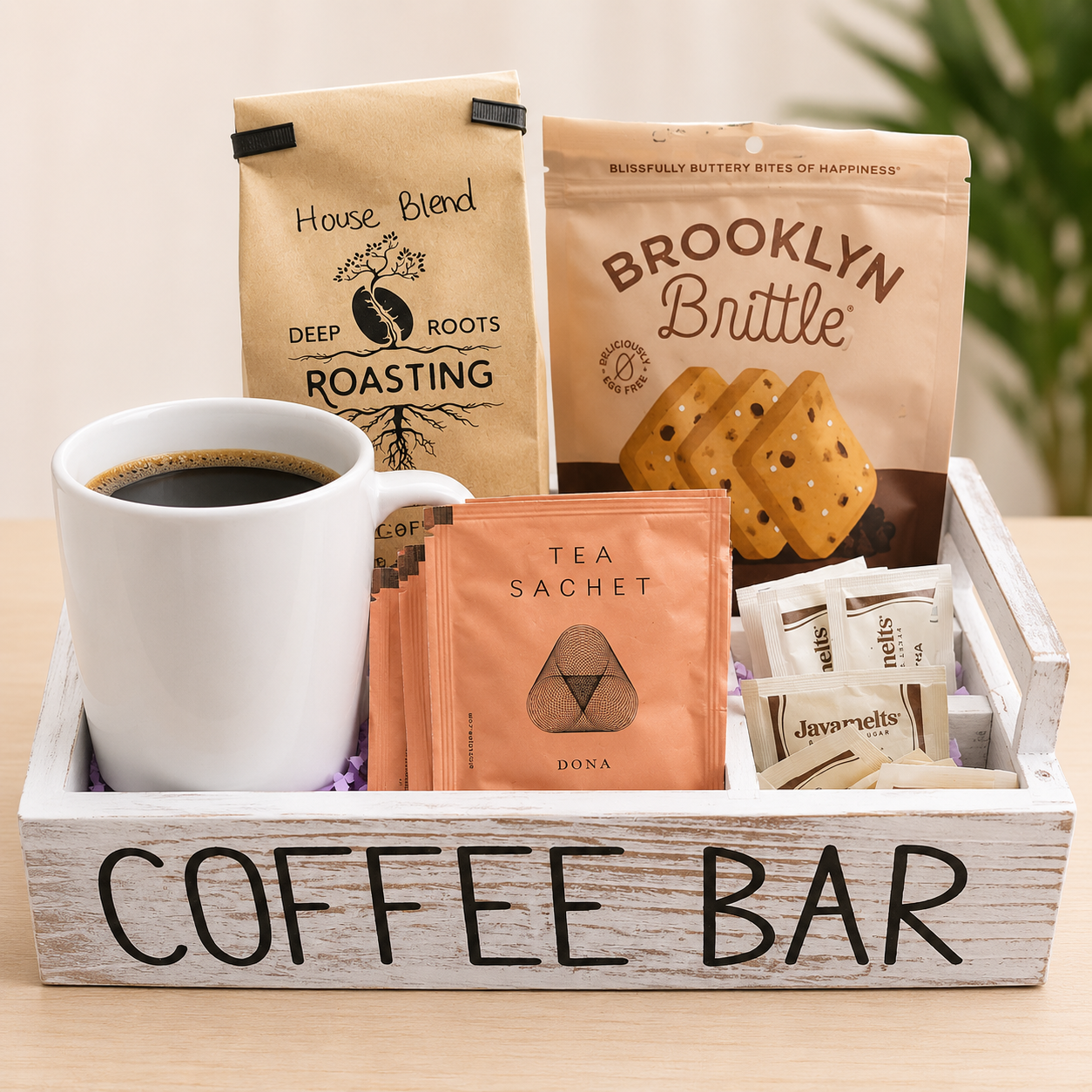 Once Upon A Brew - Coffee and Tea Gift Set  with Coffee Caddy