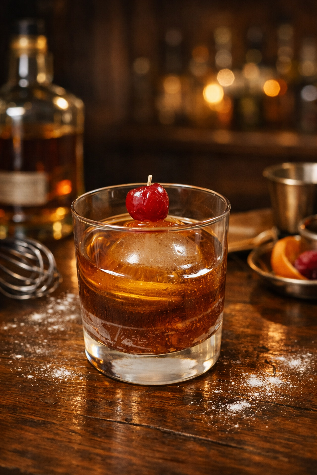 Old Fashioned Cocktail Candle