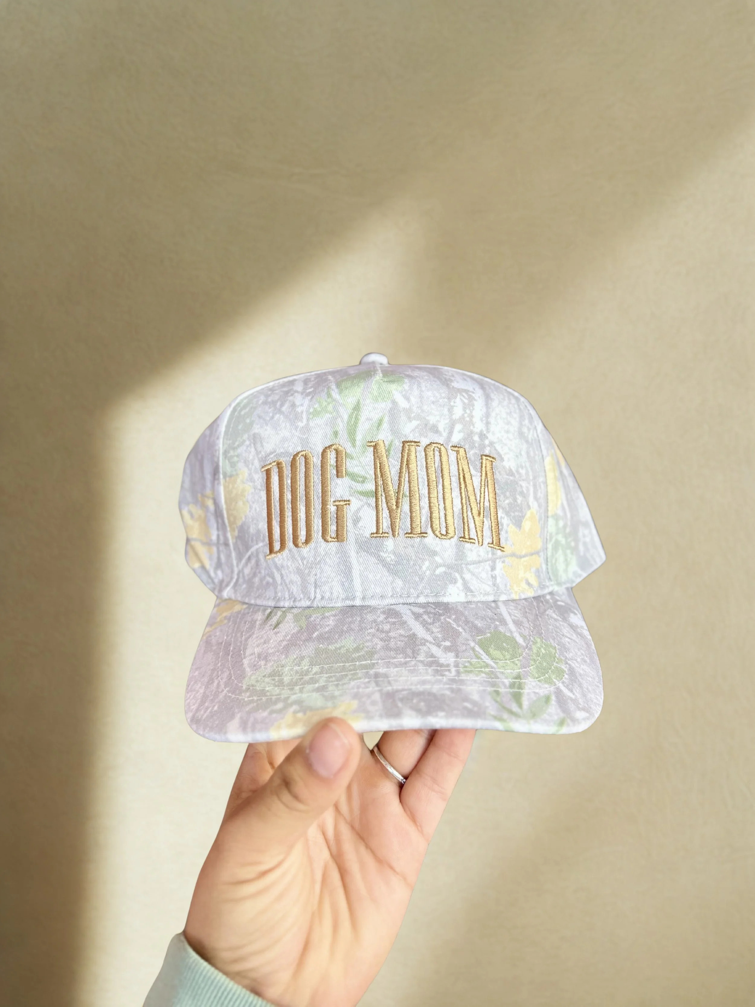 dog mom hat camo