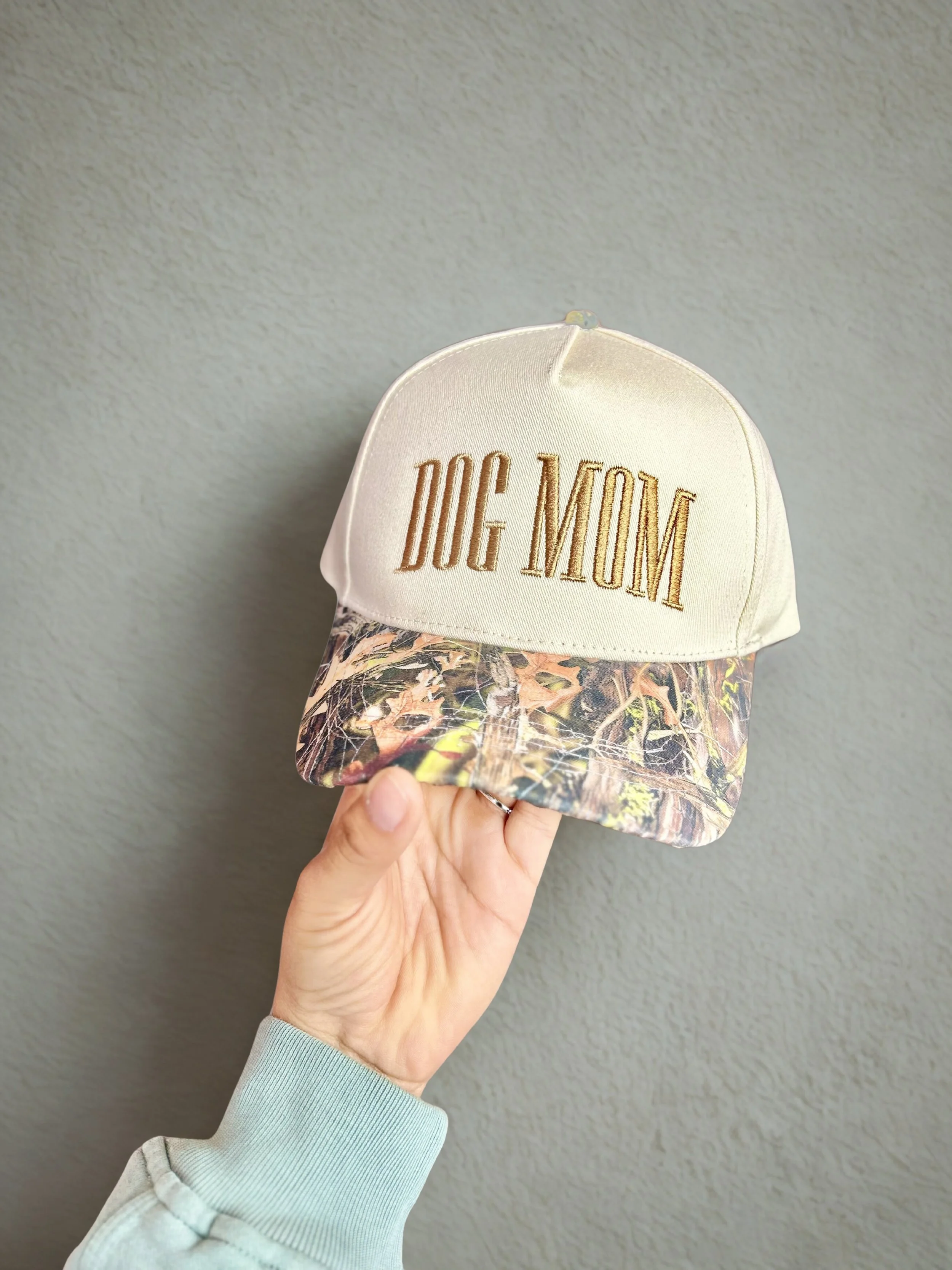 dog mom hat top camo