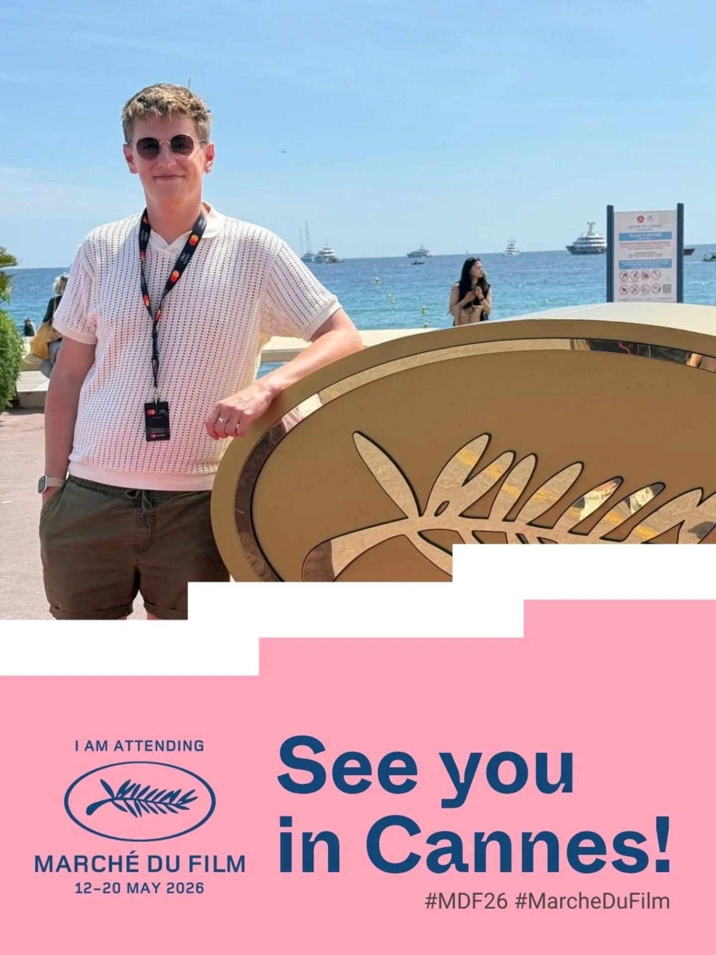 Only one week to go! I'll be in Cannes from the 13th to the 19th, looking to connect with producers or agents, as well as other writers/directors. Or just to have a chat and talk about film!

Drop me a message if you want to connect at the Festival, 