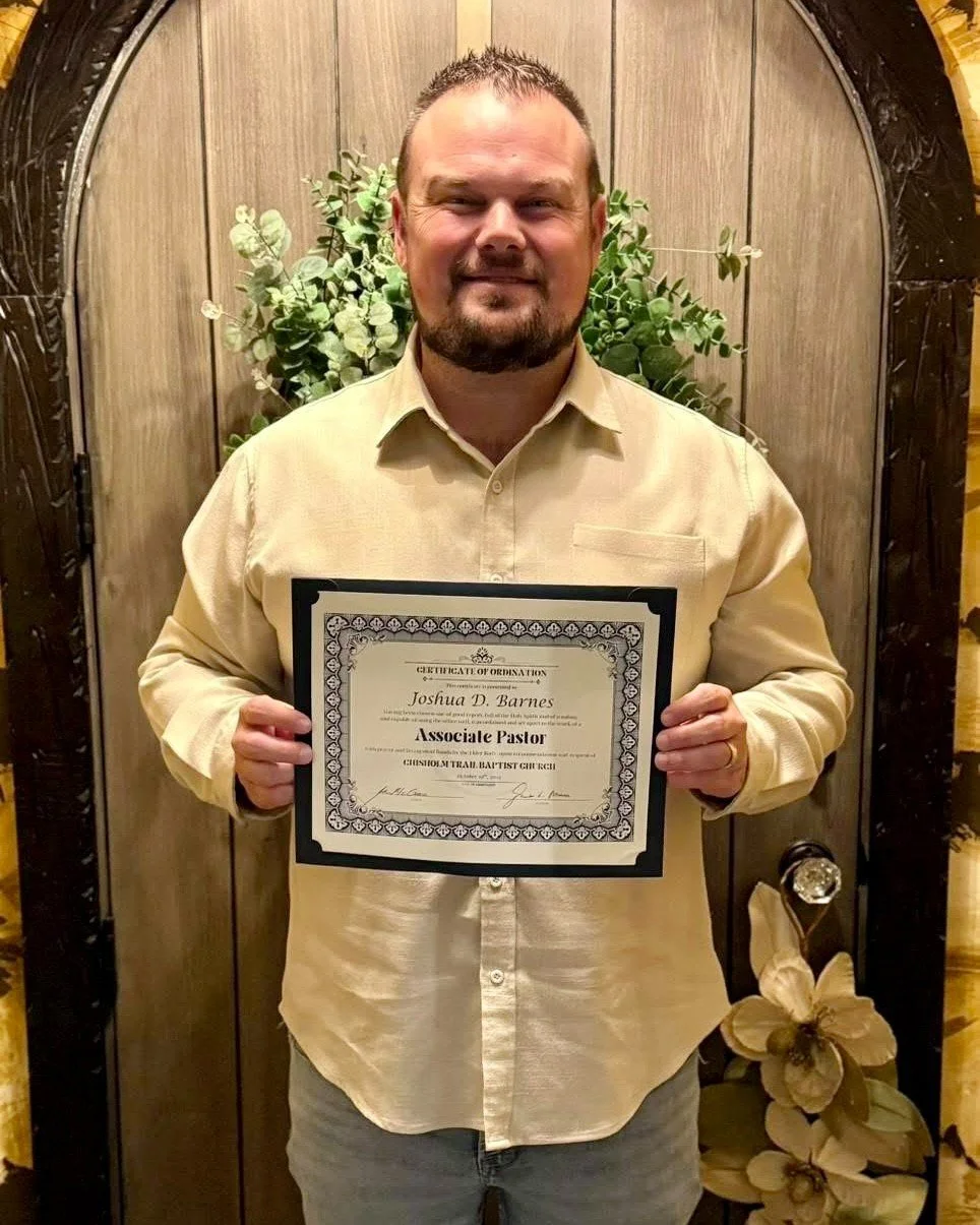 🙏 We’re so proud of our owner, Josh Barnes!
Josh recently received his Certificate of Ordination as Associate Pastor at Chisholm Trail Baptist Church, and we couldn’t be happier for him.
His strong faith and servant leadership show up