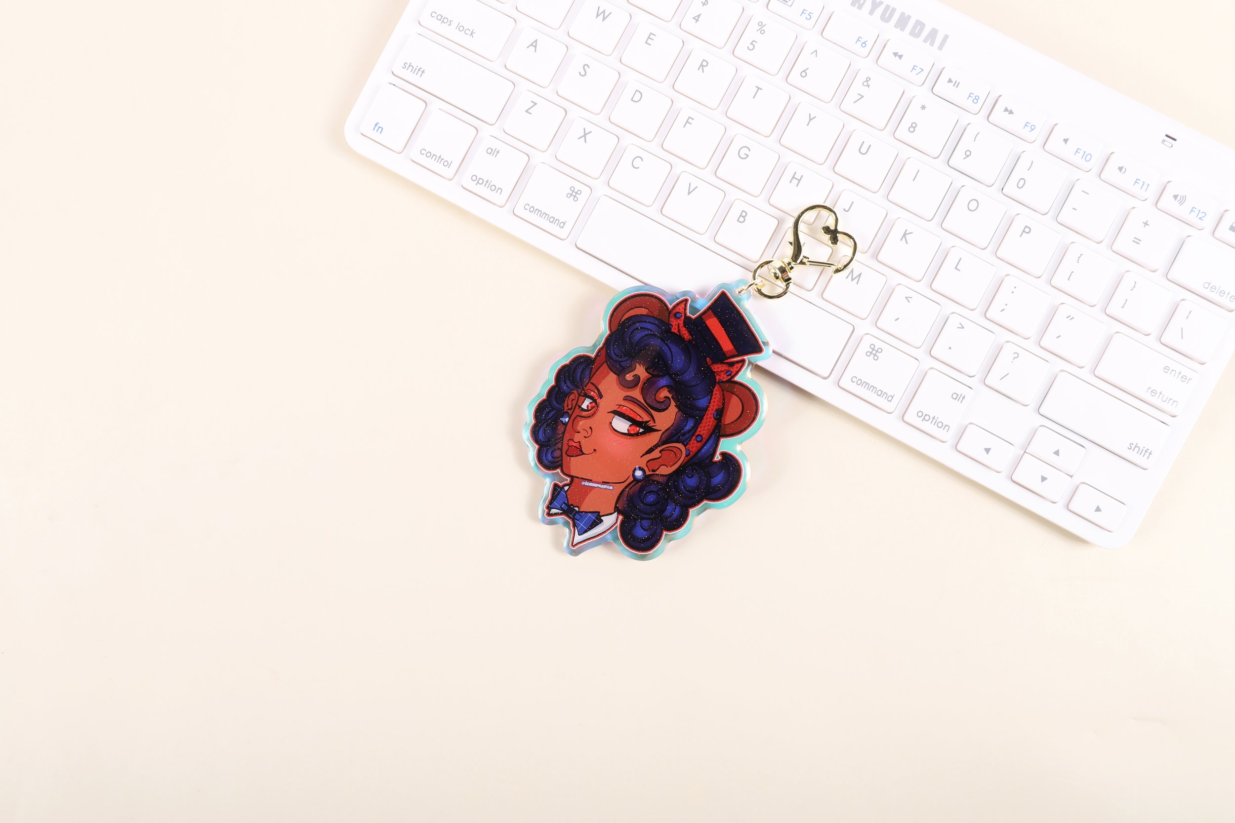 Betty Beaute' Acrylic Keychain