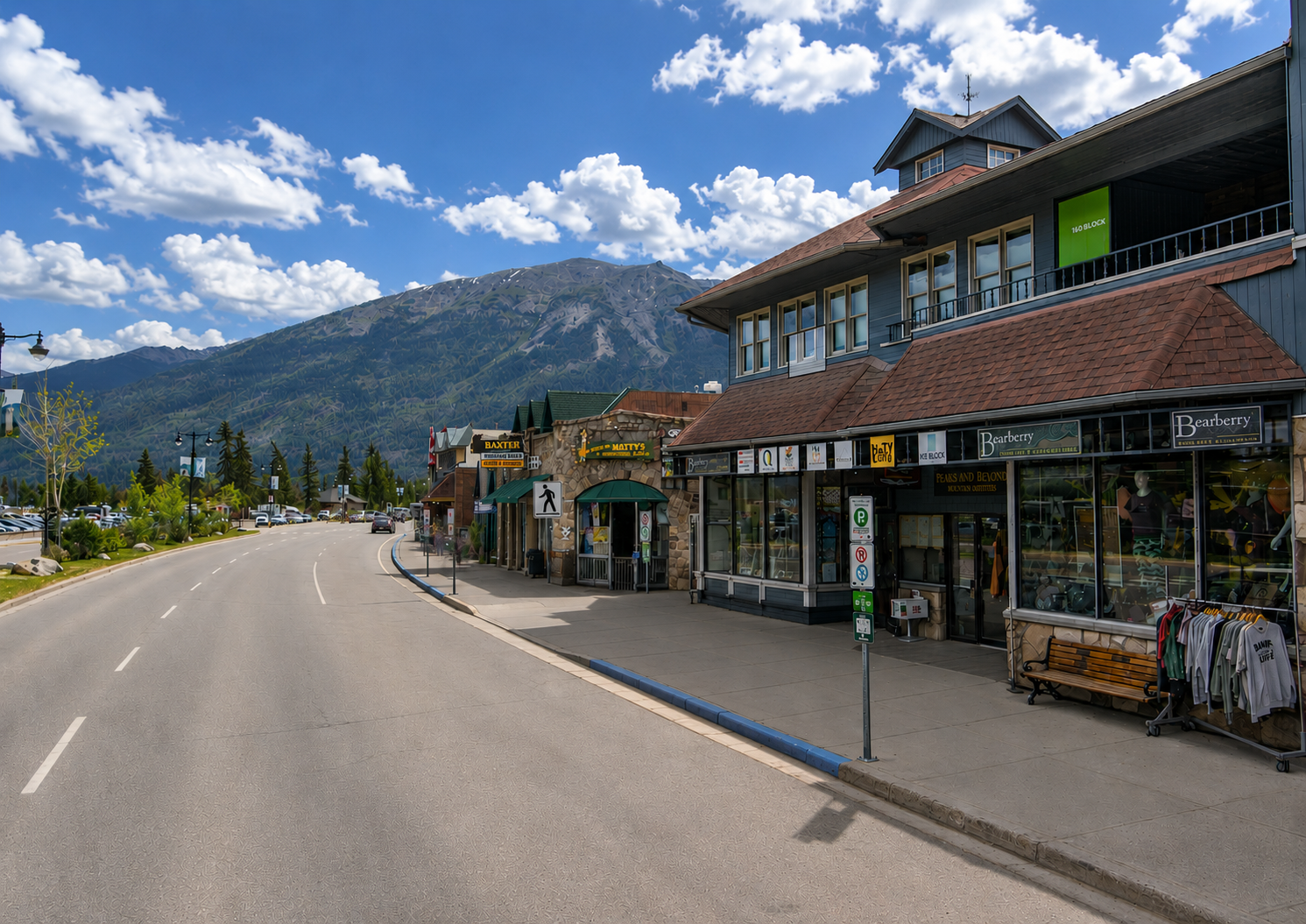 Connaught drive in Jasper, AB