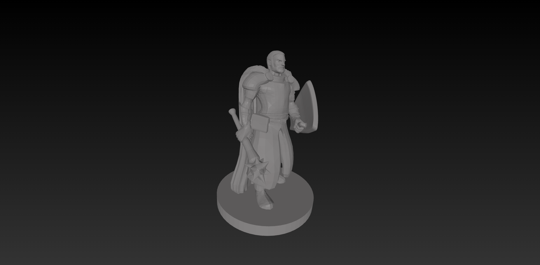 ImageToStl.com_Noble Cleric Mace and Shield.png
