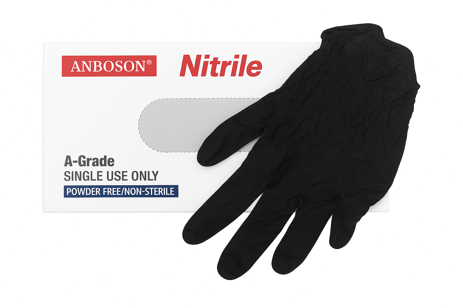 5 mil Black Nitrile Gloves
