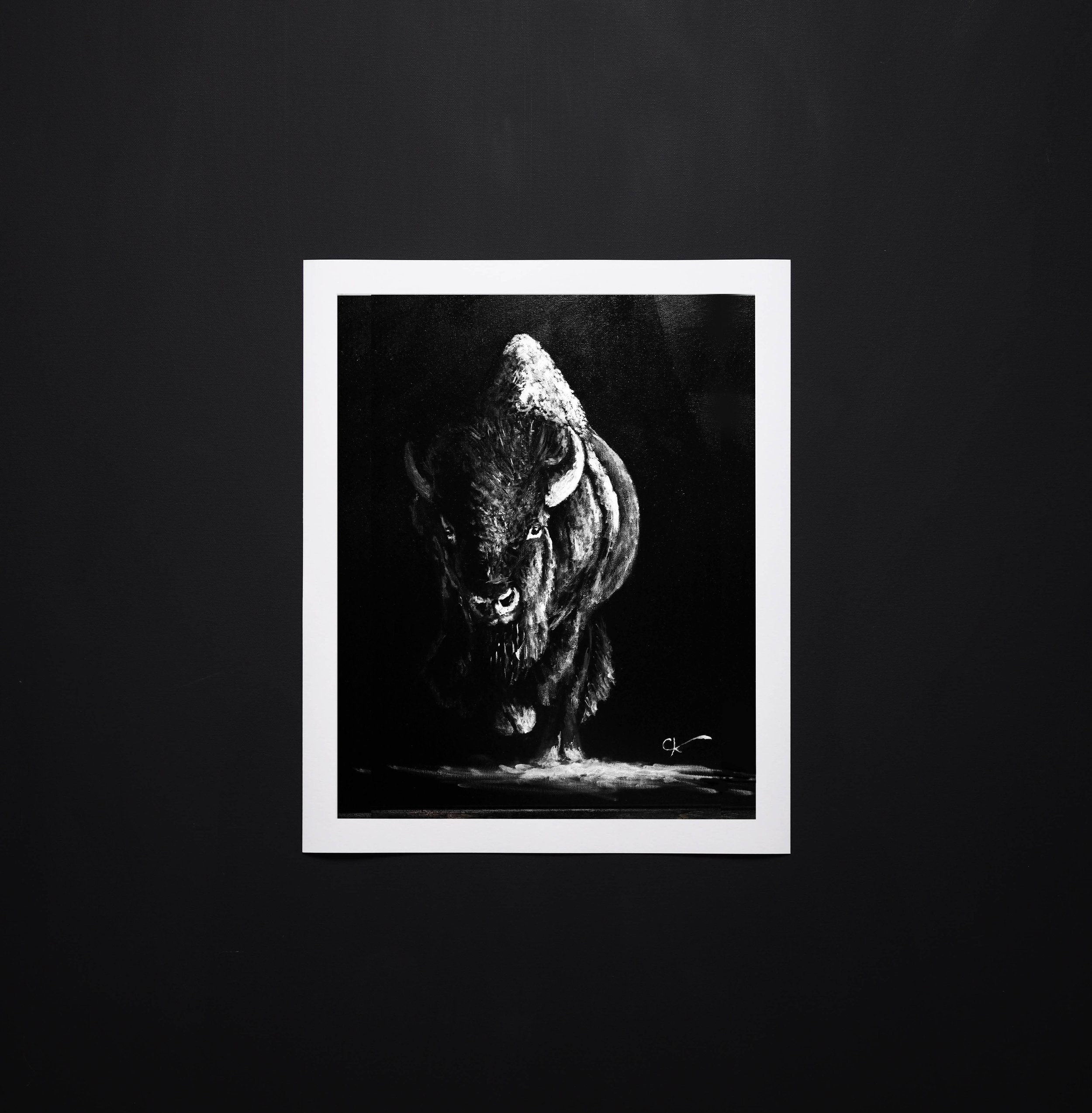 Print of the original "The Buffalo" Painting
