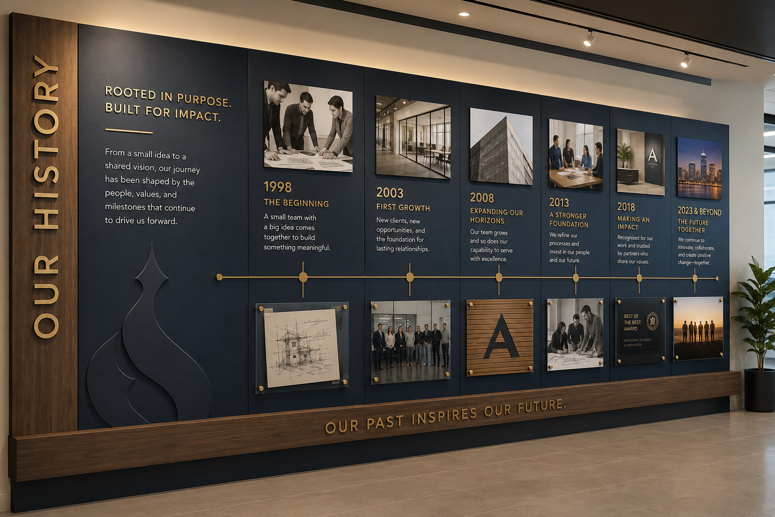 History Wall Display