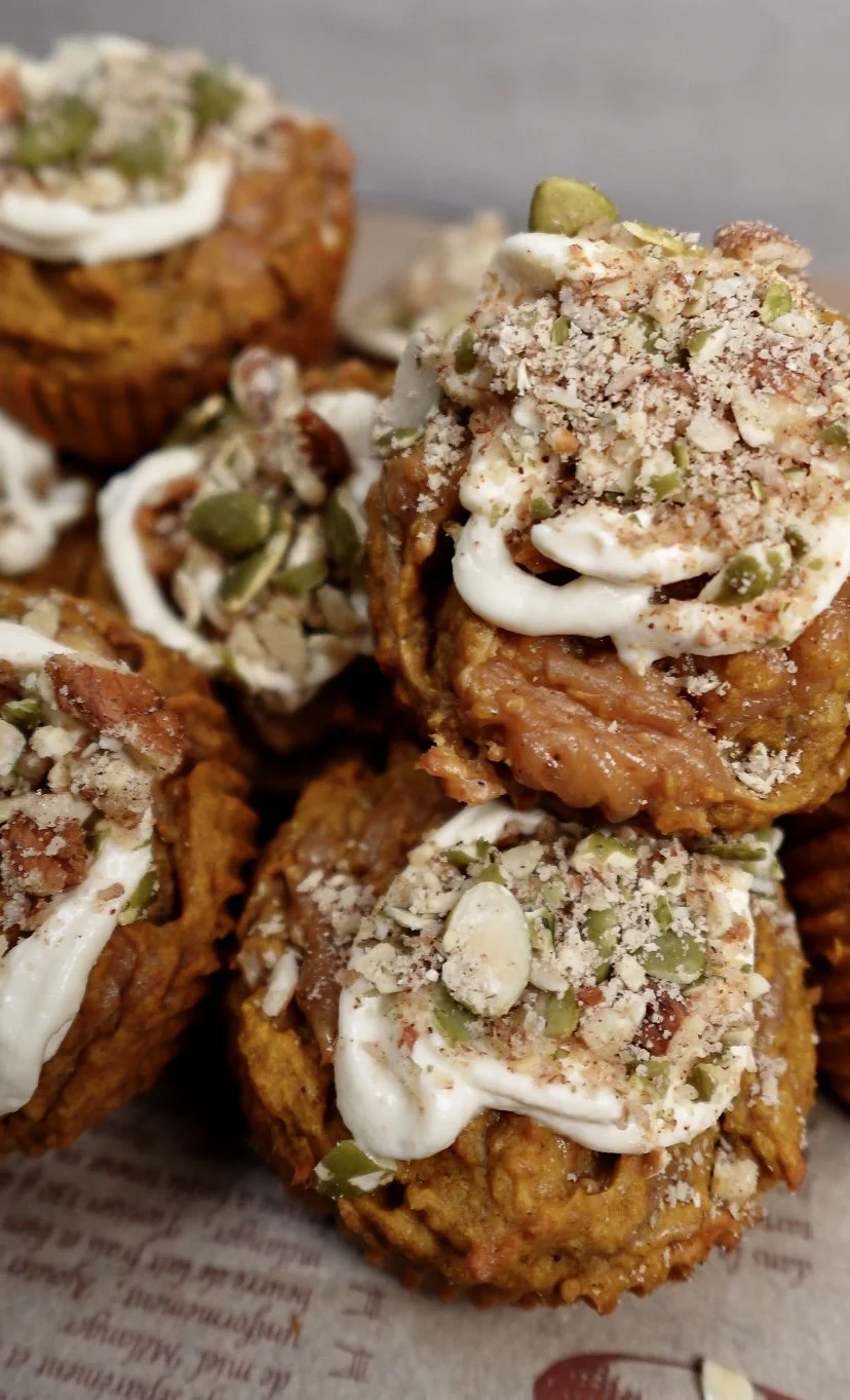 Pumpkin Cream Cheese Swirl Cupcakes
