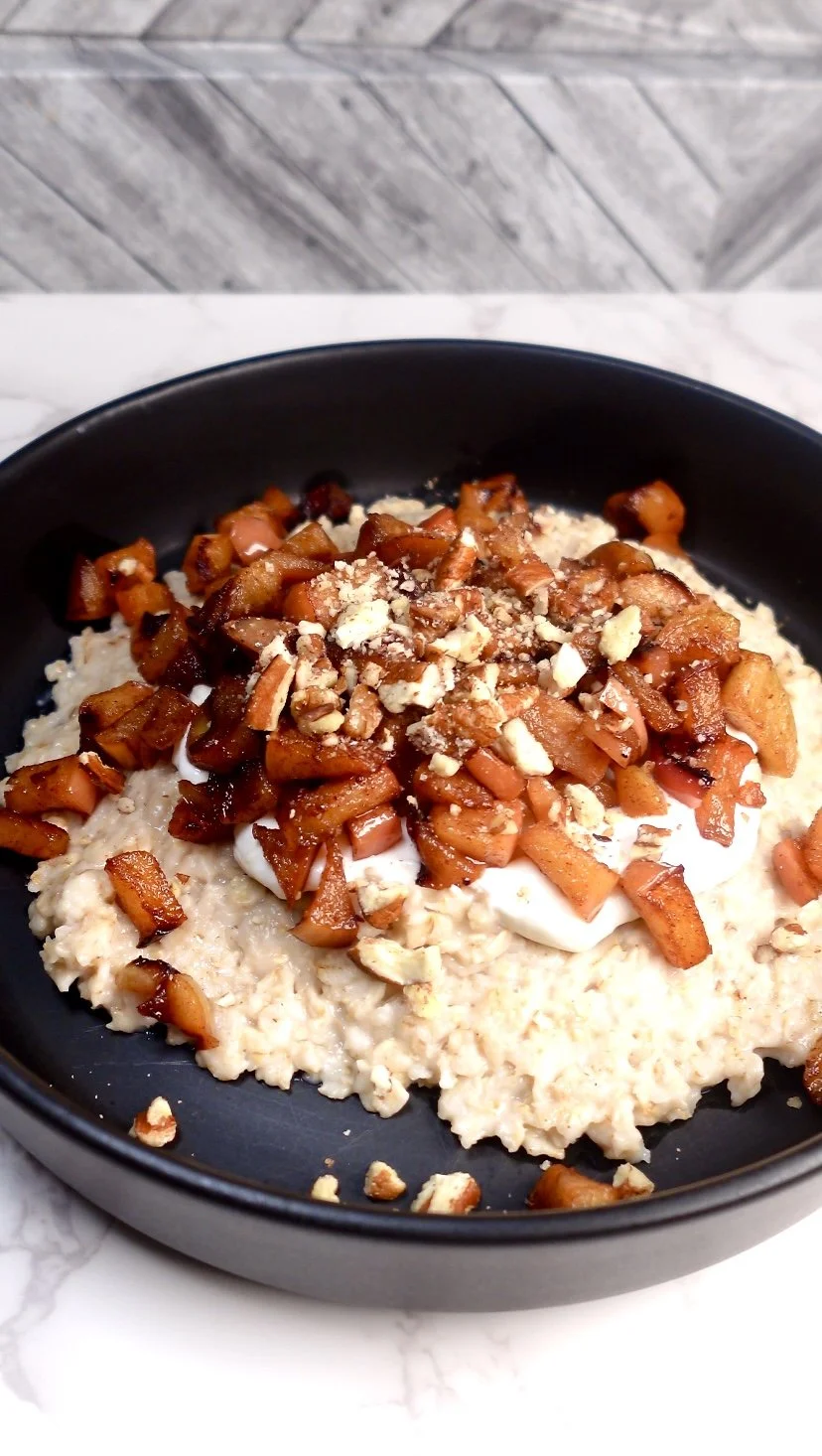 Stewed Apple Cinnamon Oats