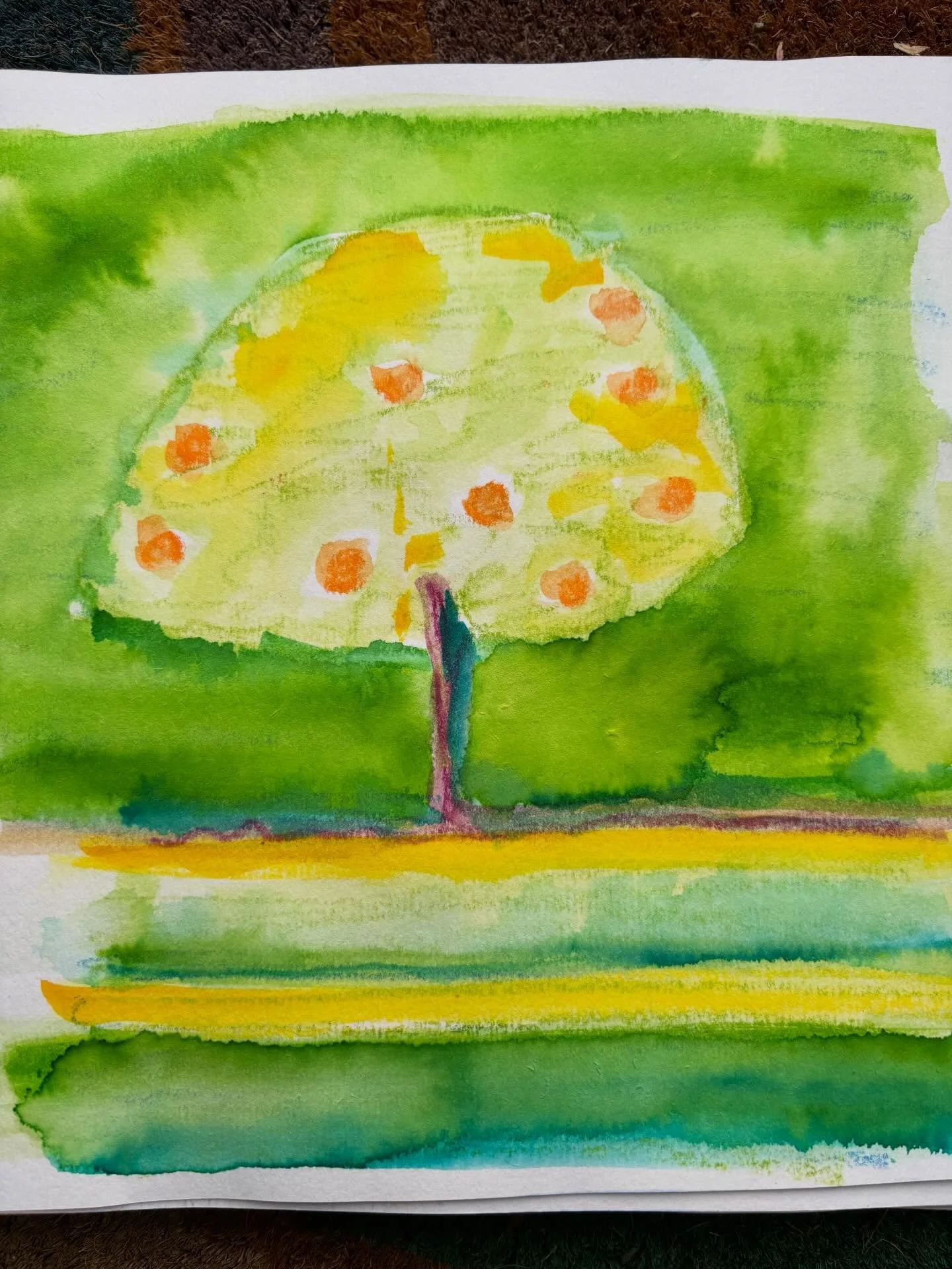 Day 31 of the #dothe100dayproject2026 

Sketch after seeing the gardens of the #alhambra 

#natureinspired 
#abstractart