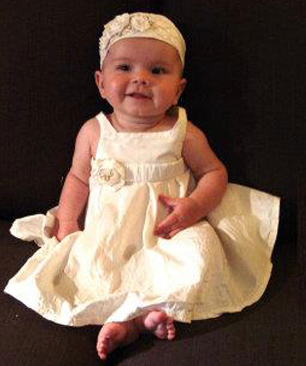 Baptism gown and headpiece. I made one for my youngest daughter & one for my niece