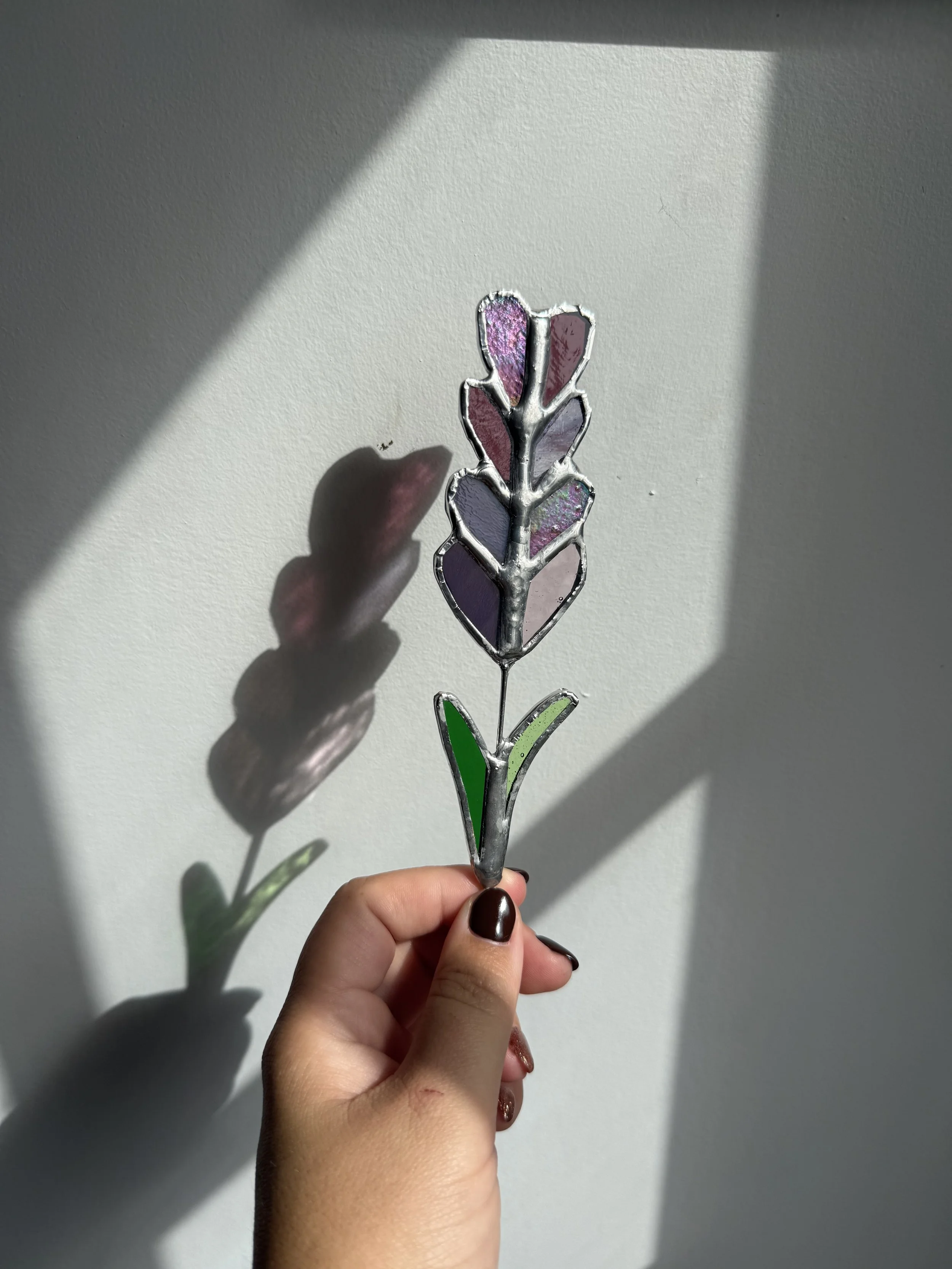 Wildflower Stem - Purple | Stained Glass