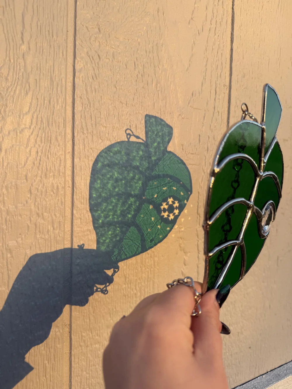 Cozy Gaming Leaf in Stained Glass — Shaff Glass