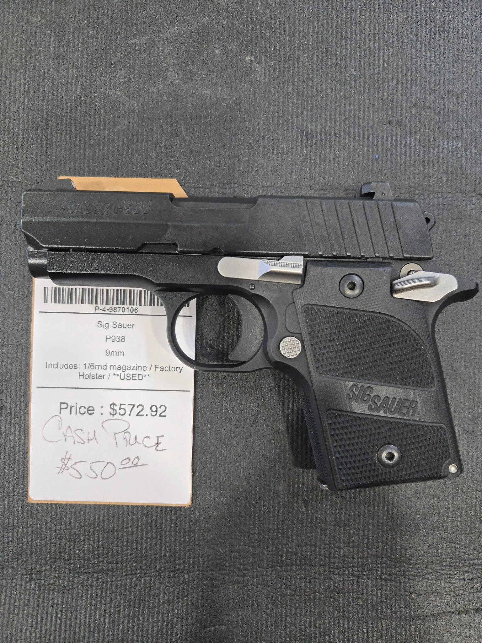 Sig Sauer P938 9mm (used)