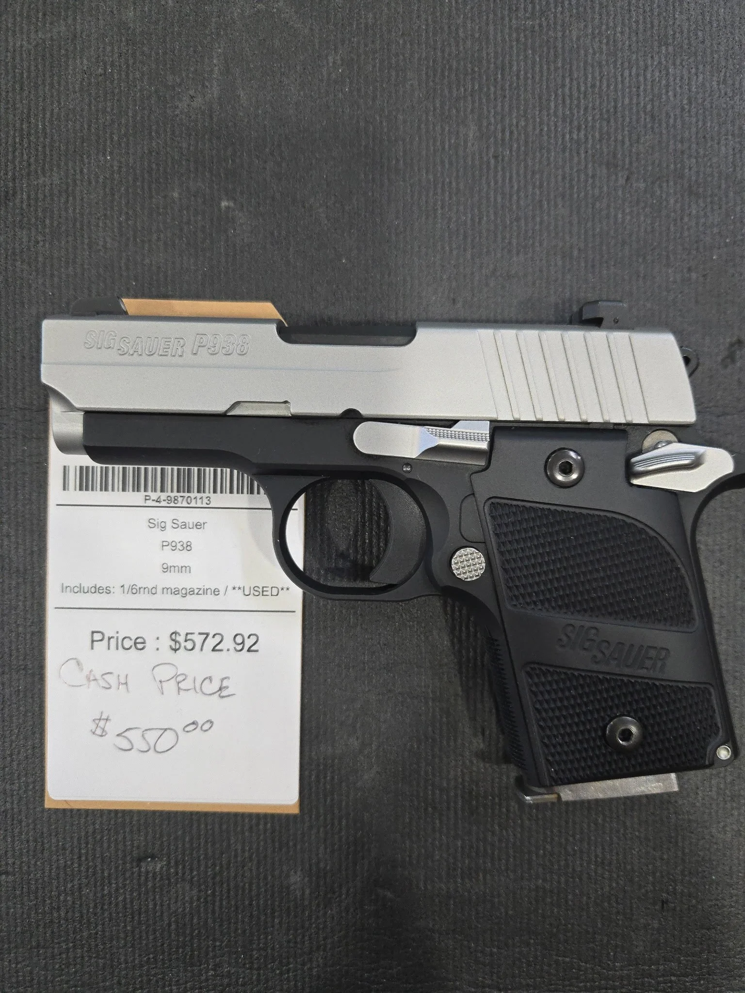 Sig Sauer P938 9mm (used)
