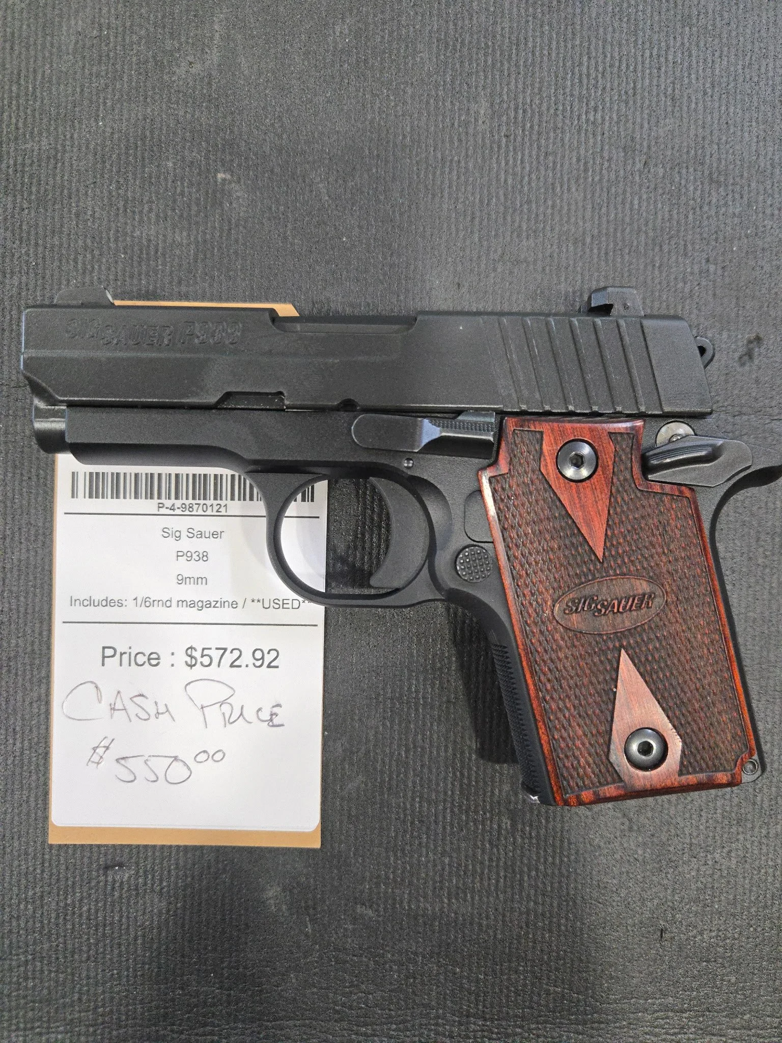 Sig Sauer P938 9mm (used)