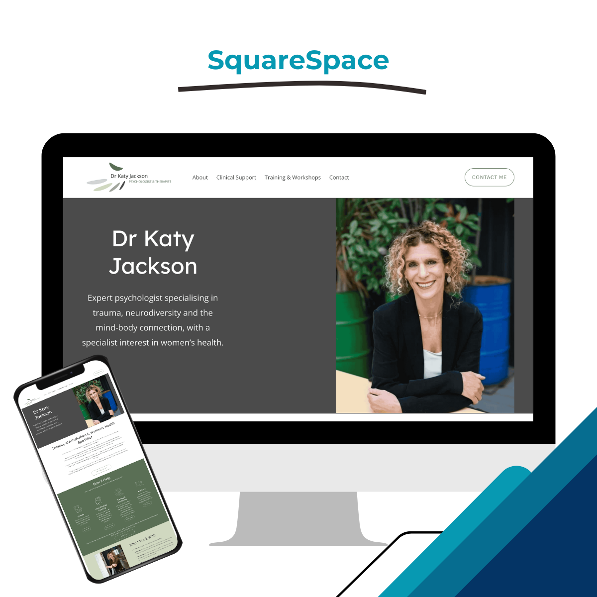 Dr Katy Kackson Squarespace Website