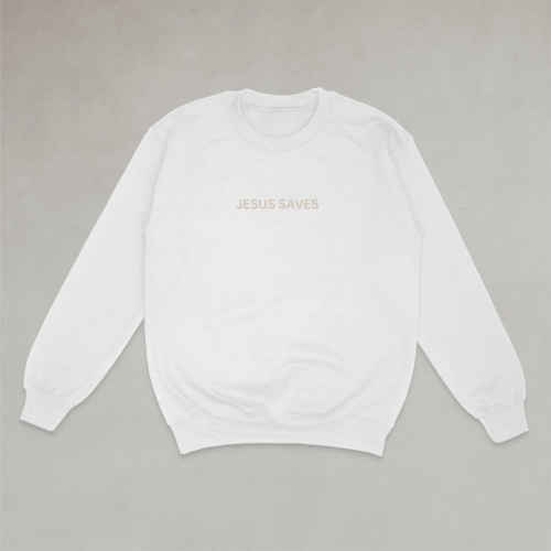 JESUS SAVES-crewneck