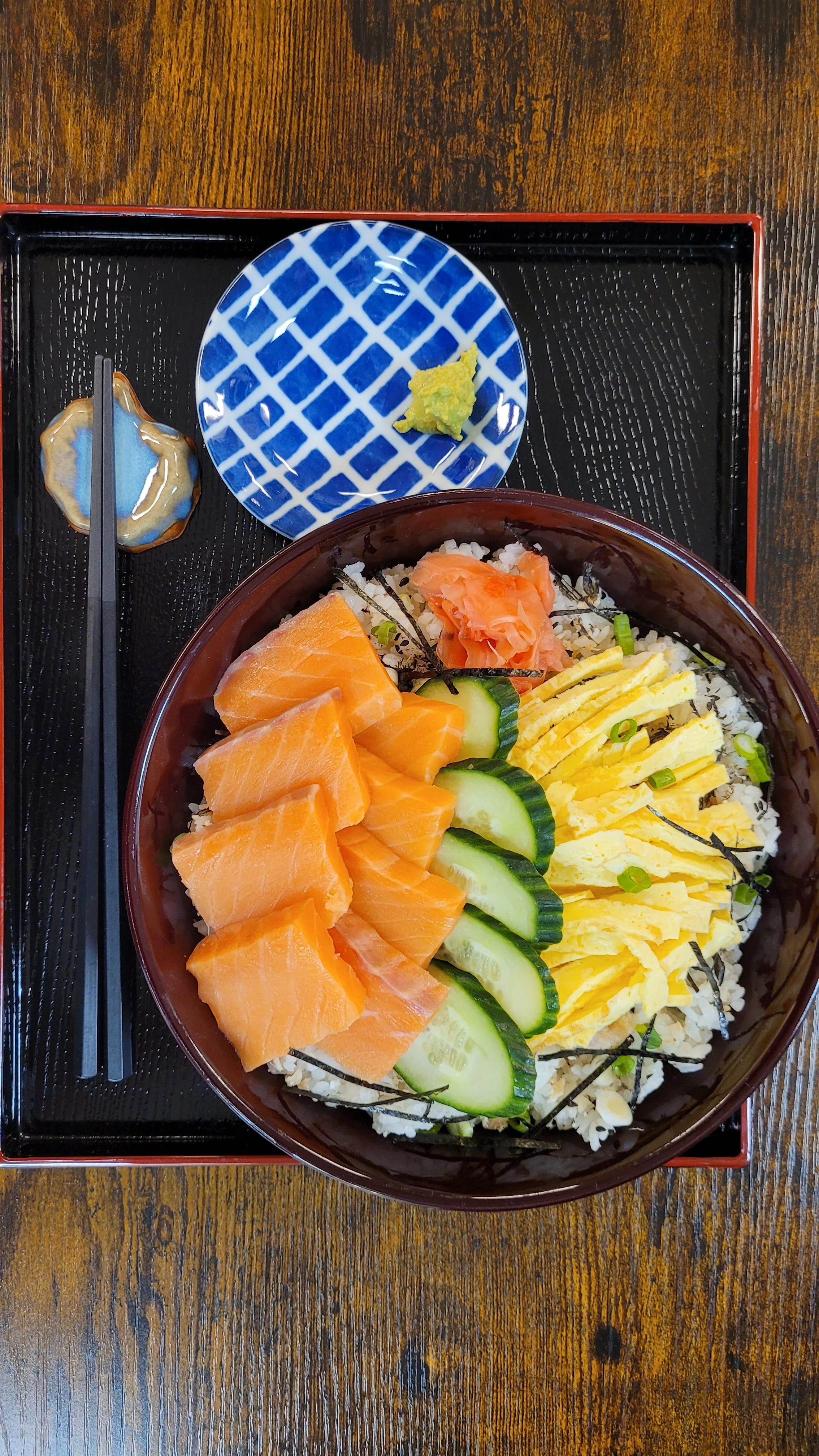 SD1 - Double Salmon & Egg Donburi
