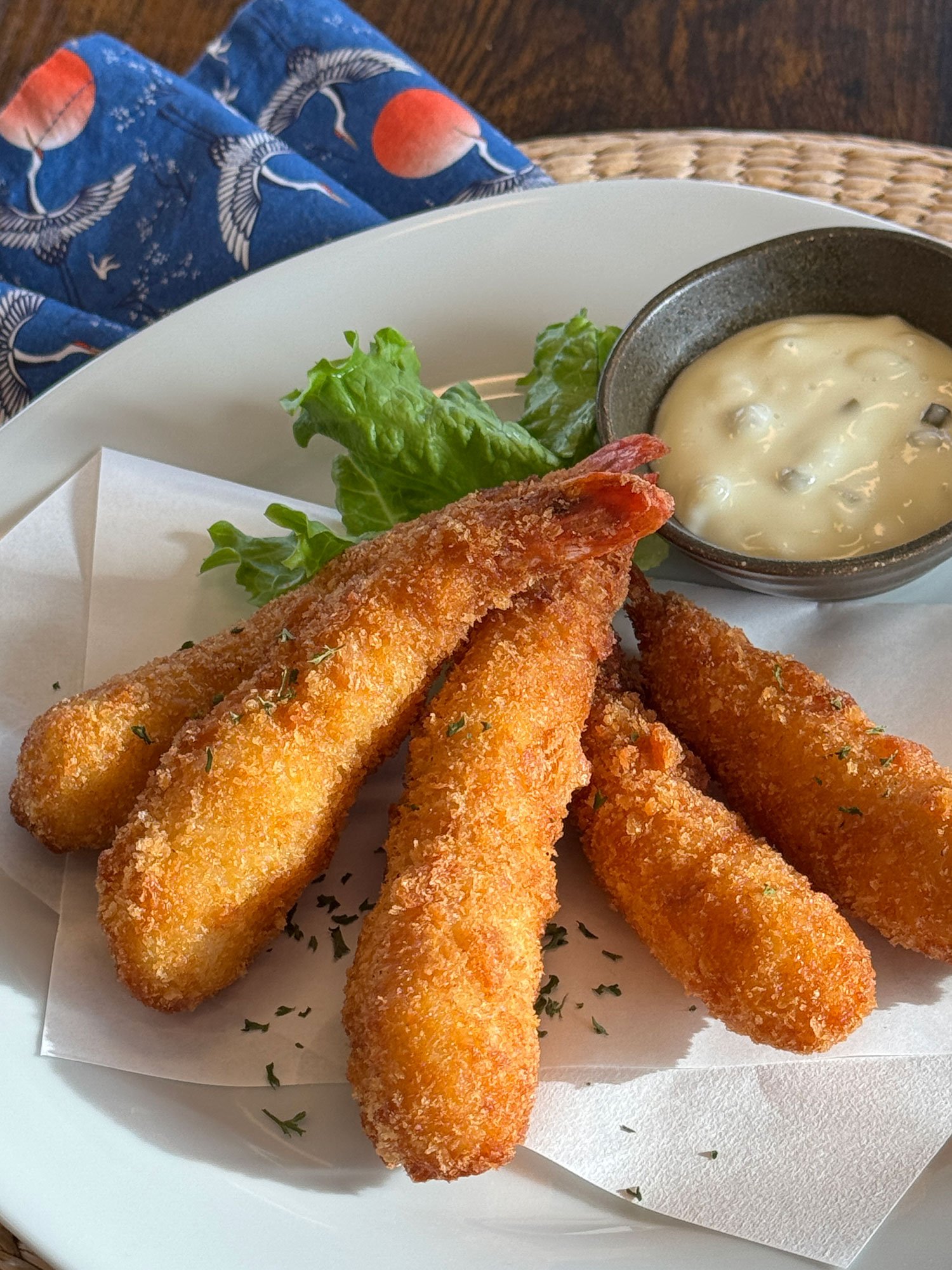 Fried Panko Prawns