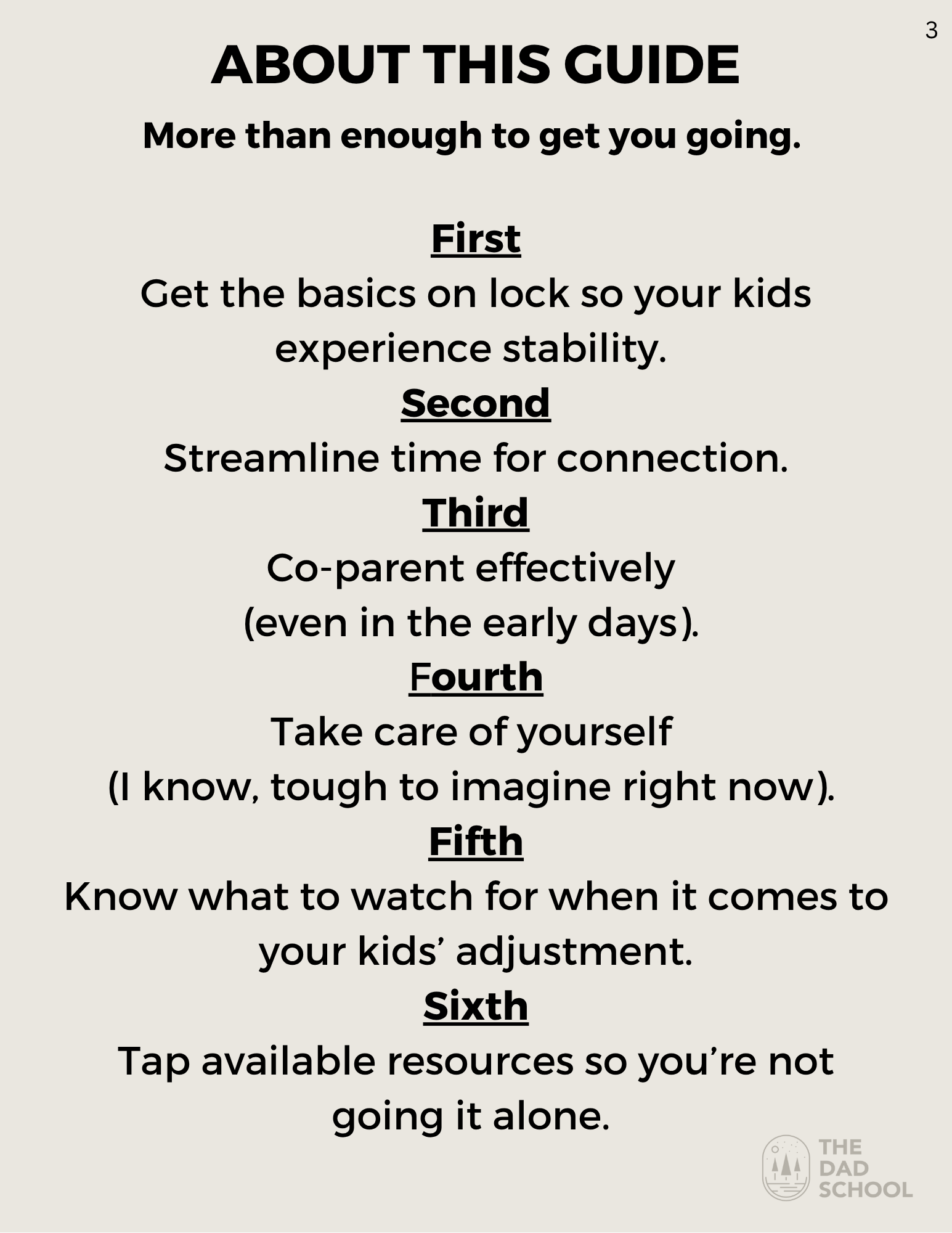 Sneak peek page from the mini guide