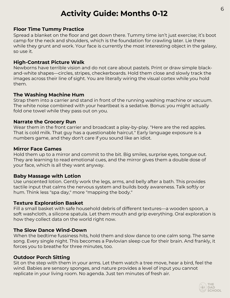 Activity Guide 0–12 Months