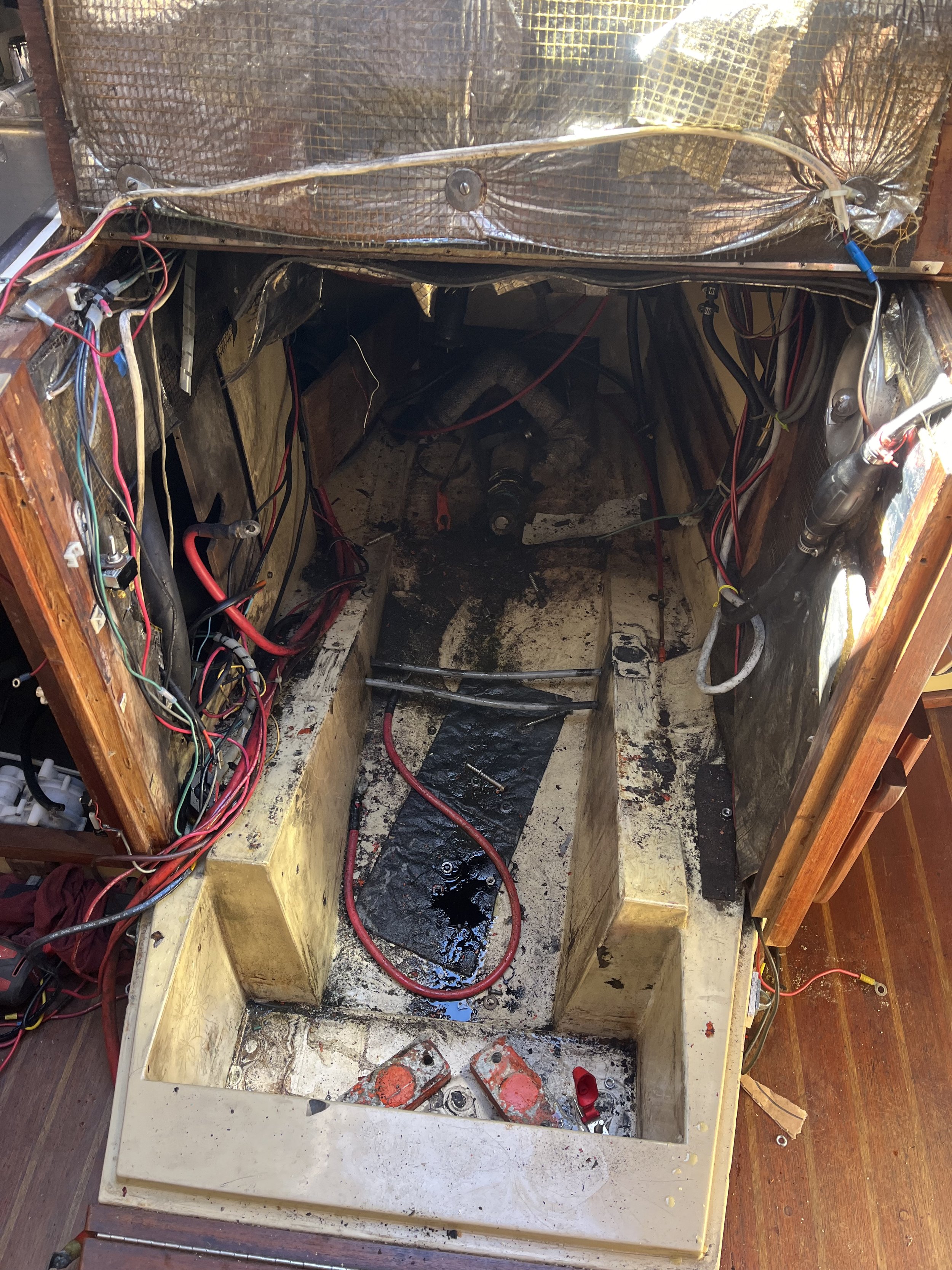 Here's what it looked like after it was ripped out.