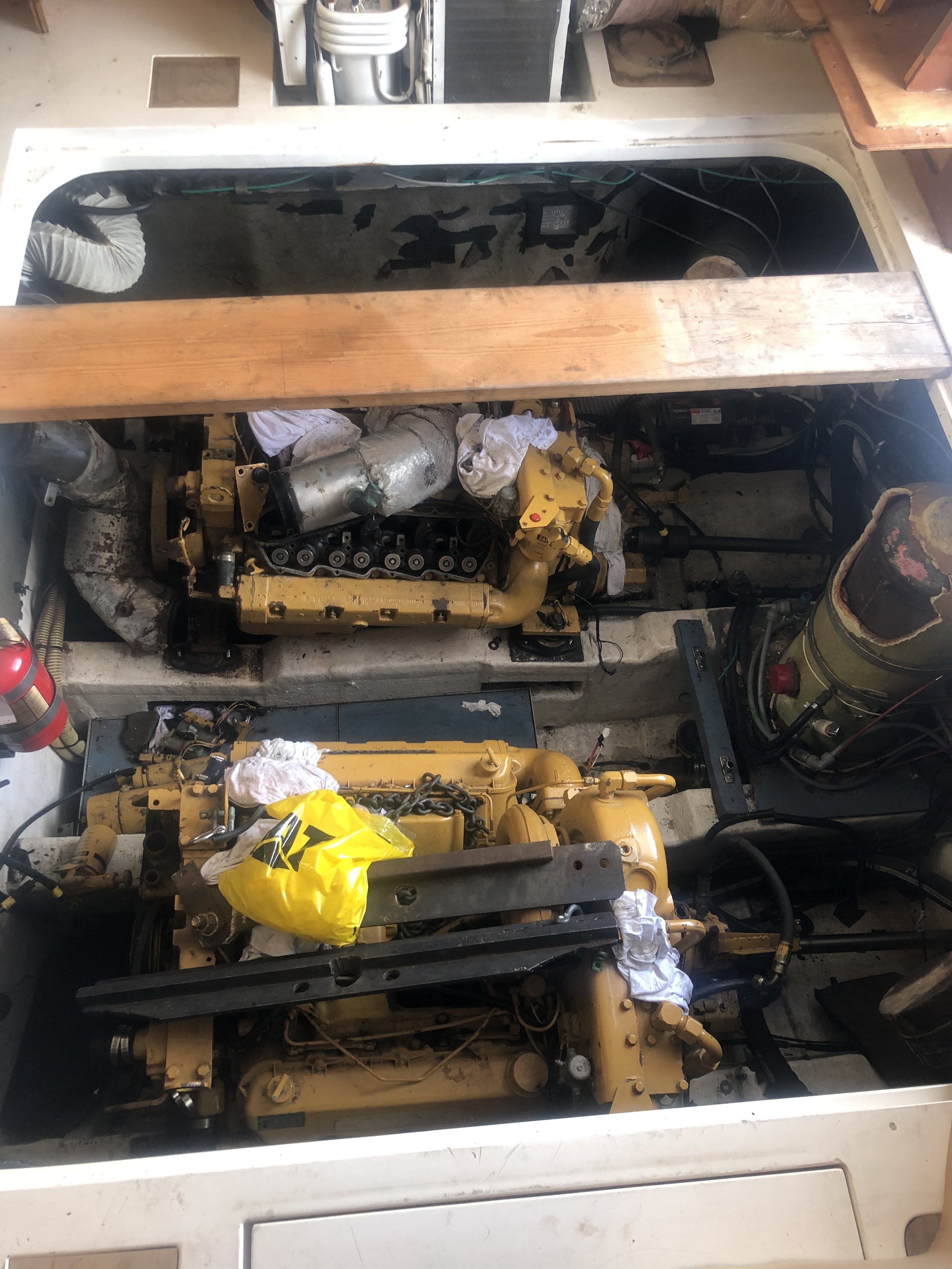 Old CAT 3208's before removal.