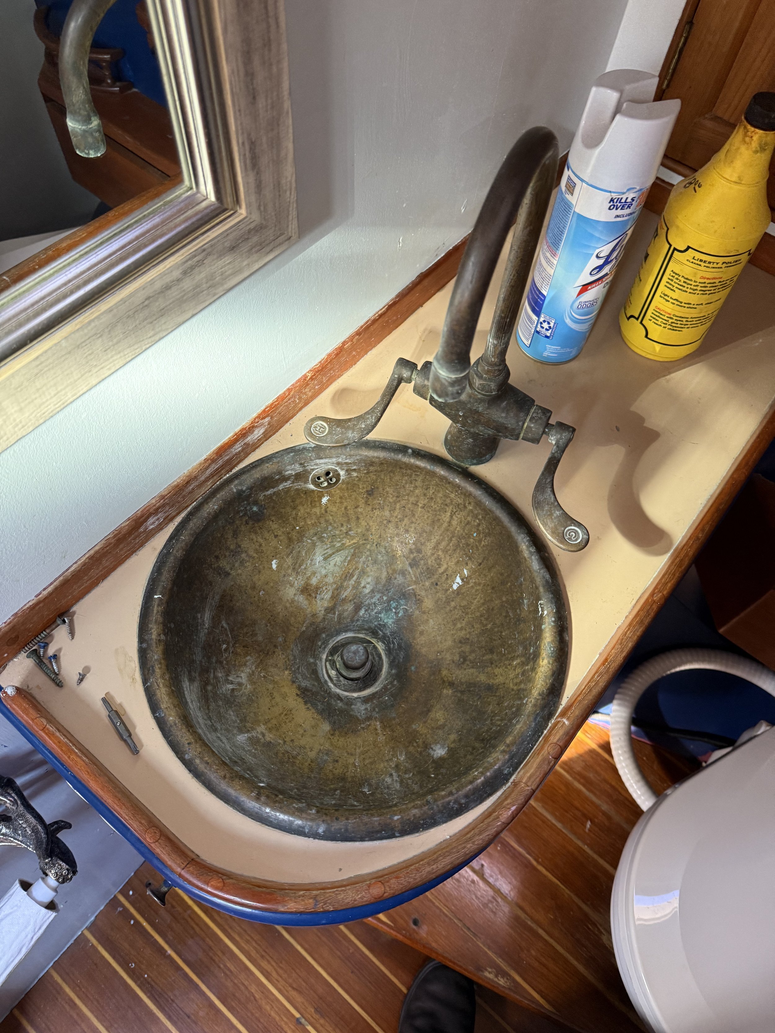 Sink restoration "Before" picture.