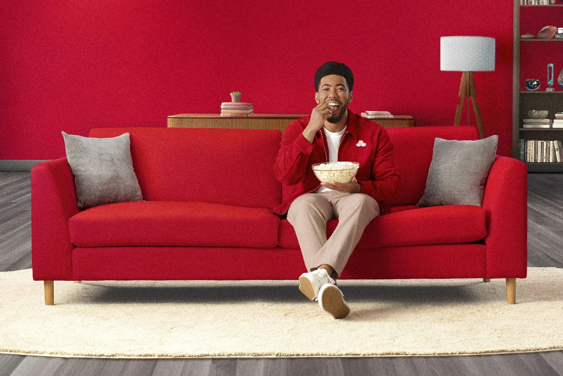 State Farm HBO Pause Ad standing campaign shot – commercial photography by Sam Grant Productions, Los Angeles