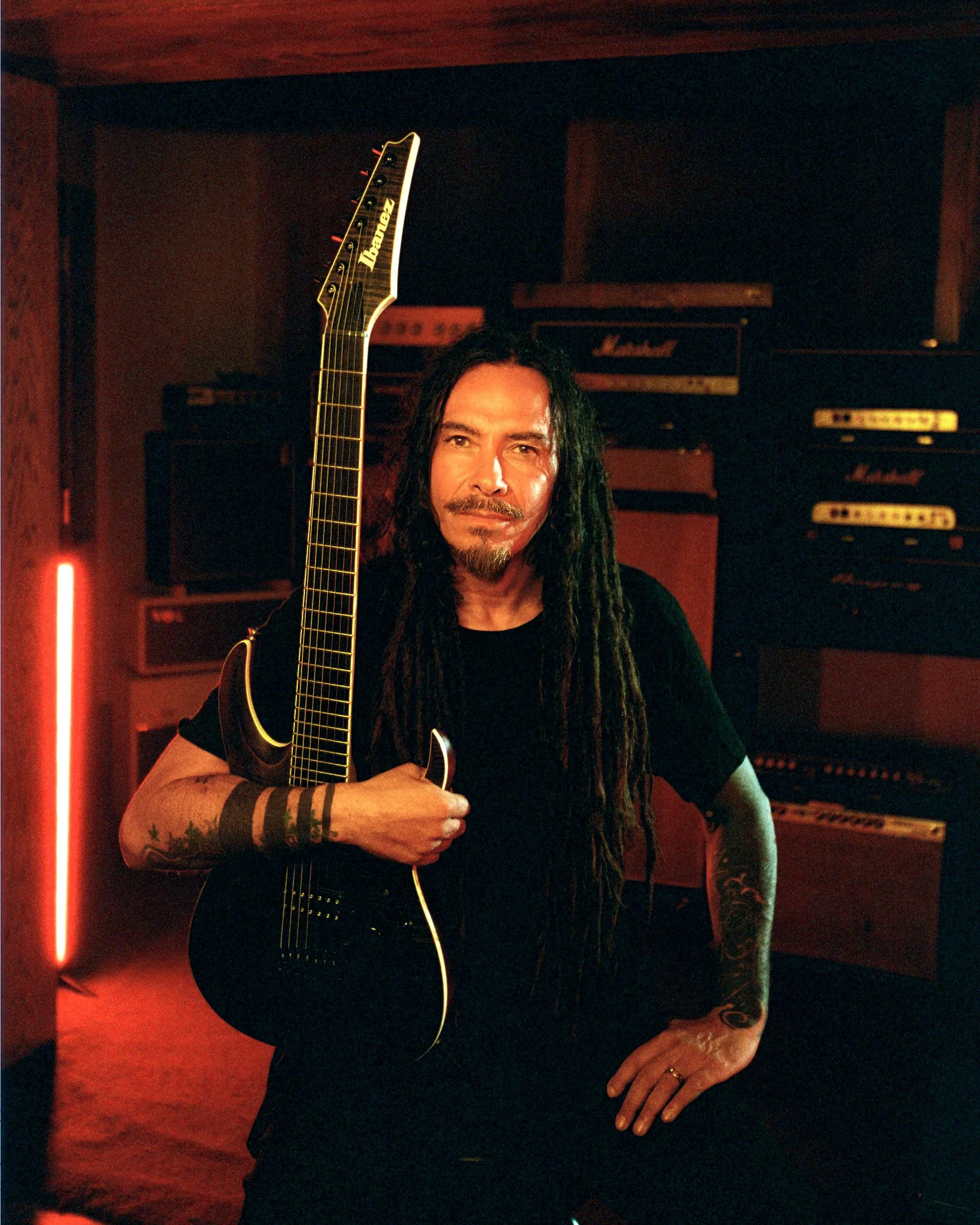 analog film photograph portrait of Munky from Korn – Sam Grant Productions, Los Angeles film photographer