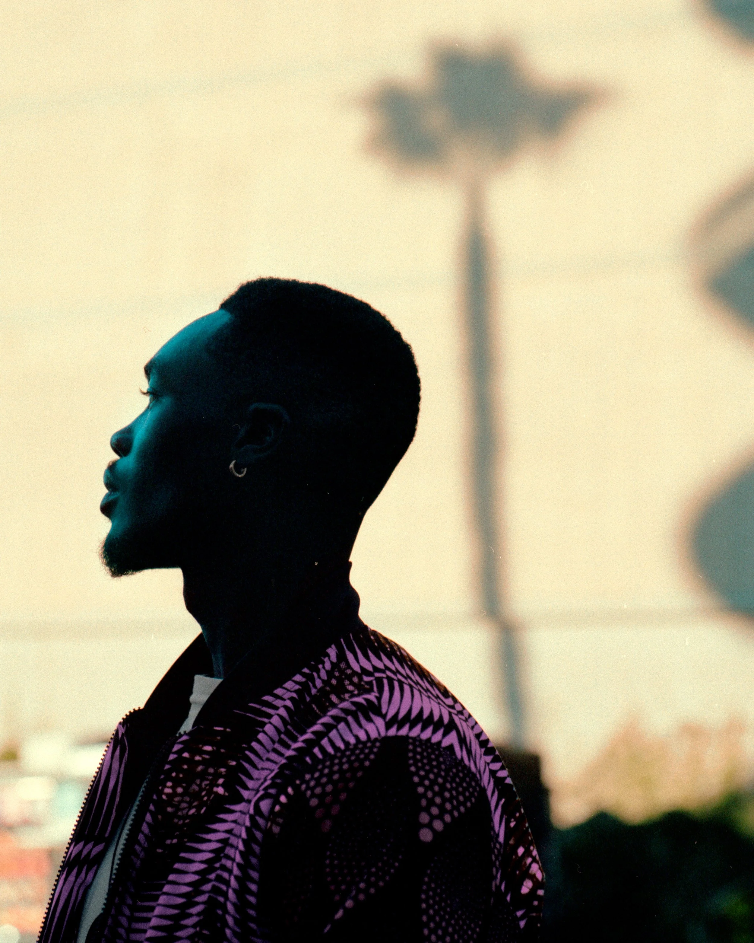 Editorial analog film portrait of Canadian Rapper and Singer TOBi – Sam Grant Productions, Los Angeles commercial photographer