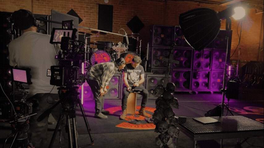 Behind-the-scenes look at the full production set for the Zakk Wylde Wylde Audio shoot.