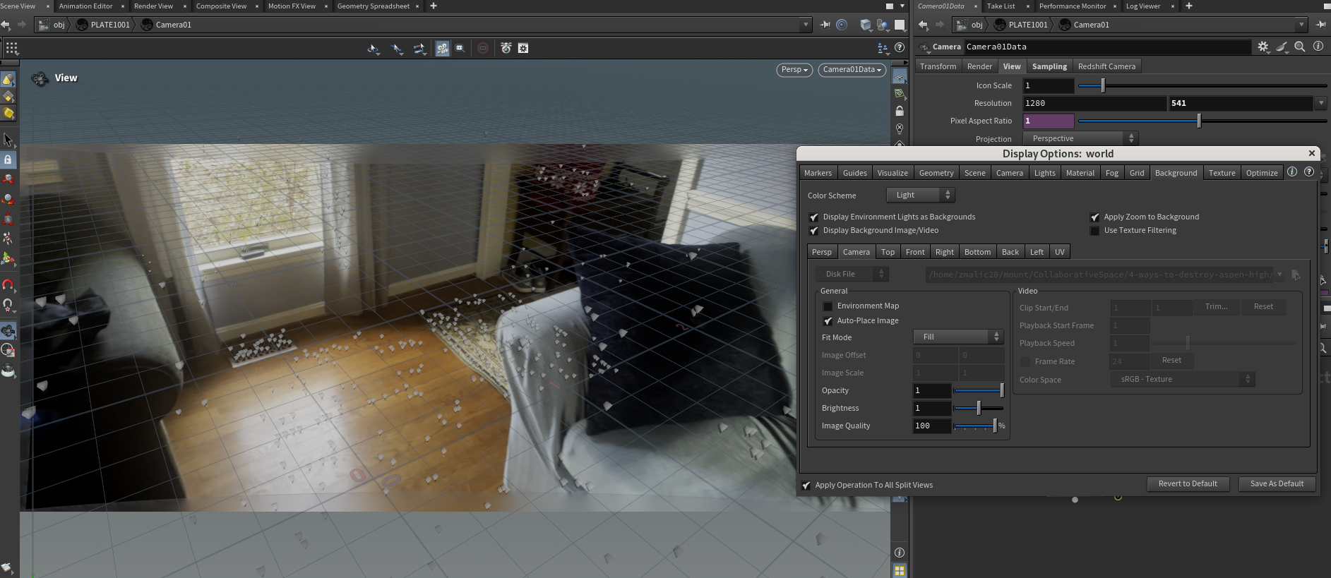 Syntheyes -> Houdini Anamorphic Workflow