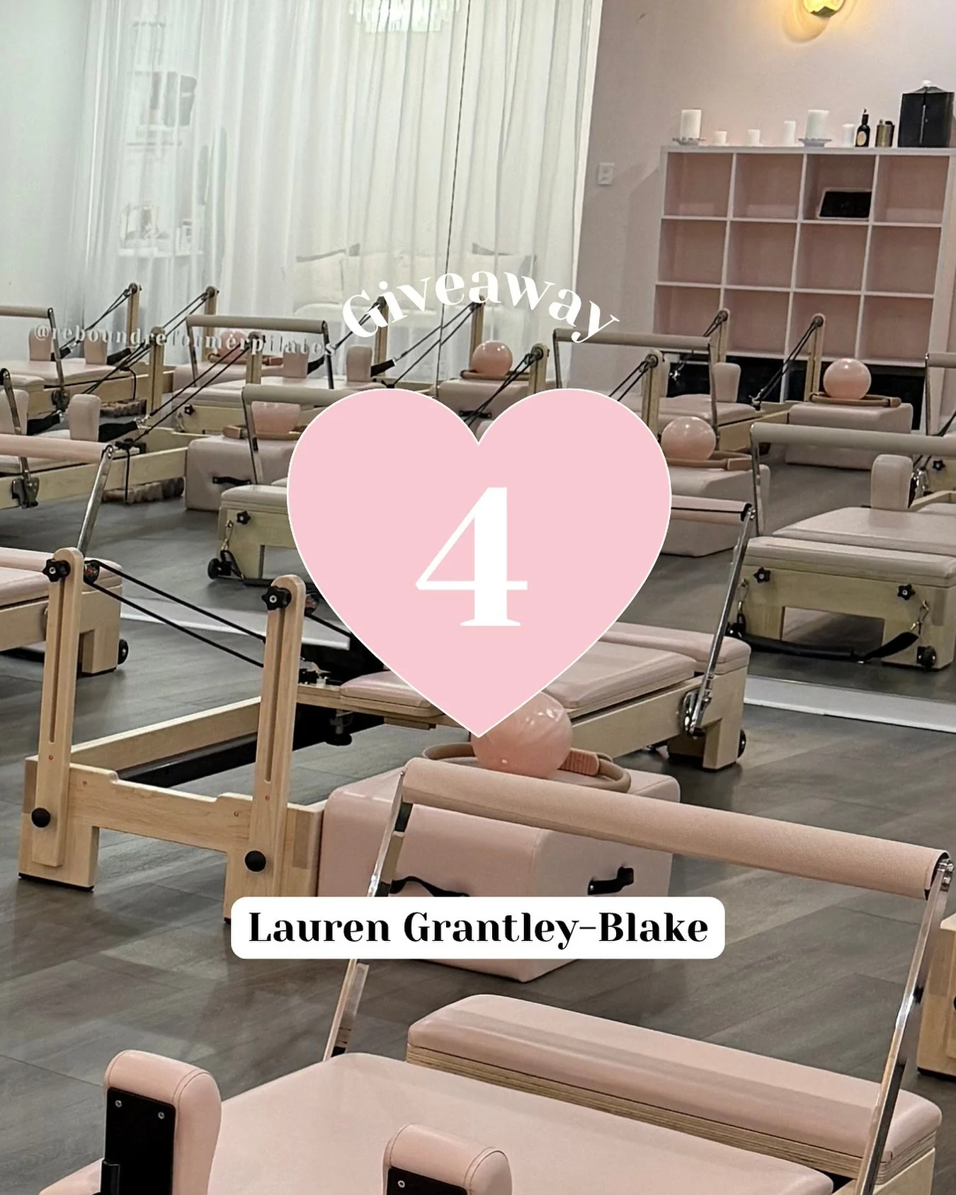 💕 GIVEAWAY 💕

We&rsquo;re treating one lucky follower to the ultimate personalised Pilates moment with our very own co-founder, Lauren. Because nothing hits quite like one on one time with our very own Pilates Princess 💗

The prize includes:

🩰 A