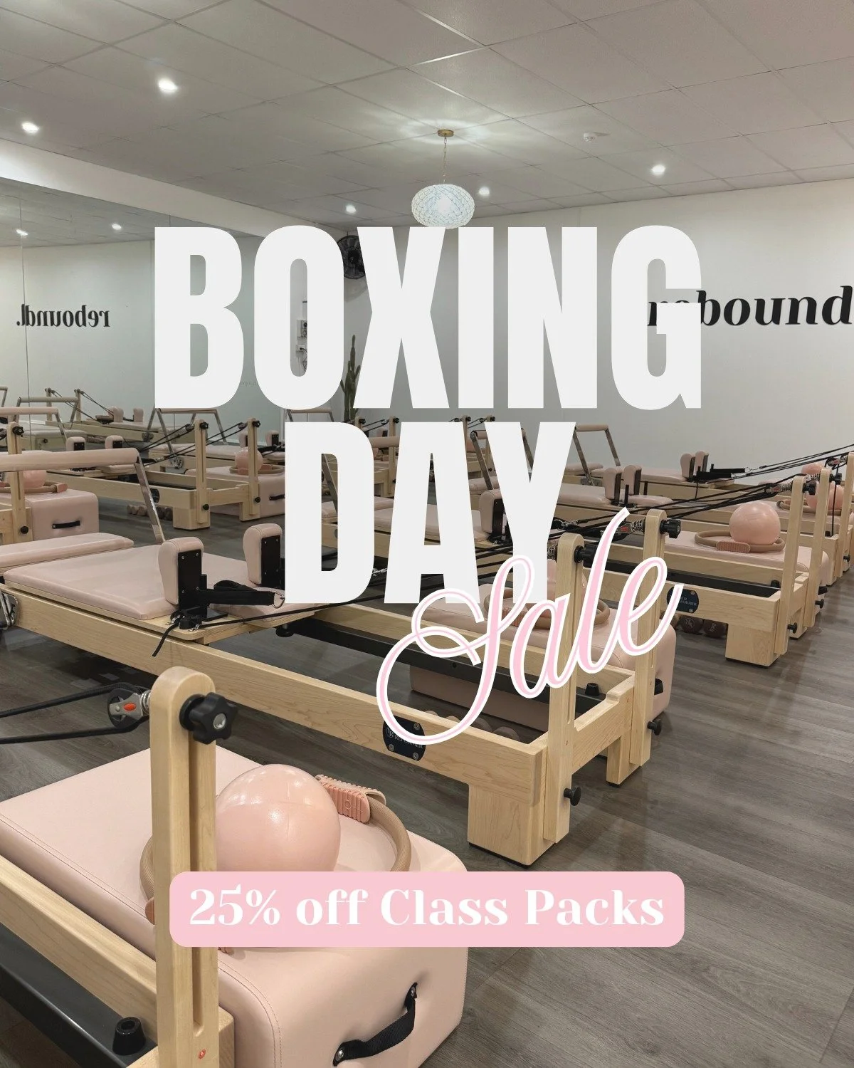 Okay Boxing Day 👀

🤍 25% off Class Packs
📆 One week only
💕 Code BOXINGDAY25

(You know what to do!)