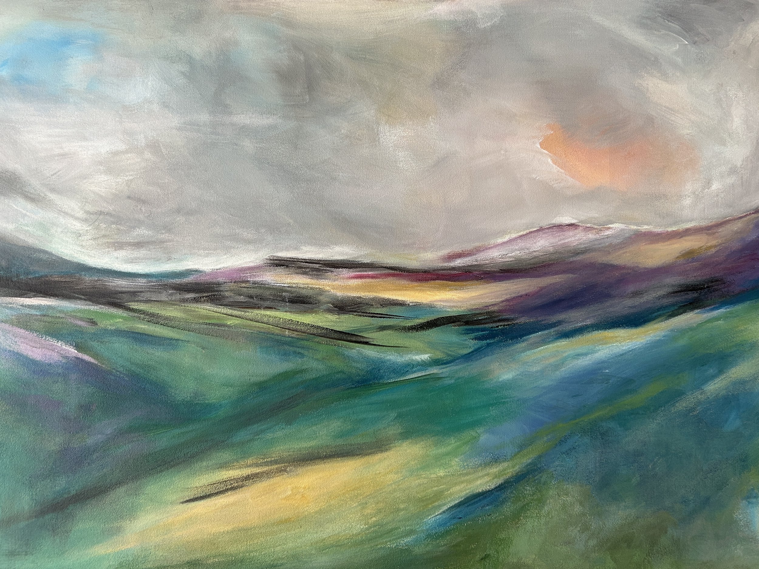 Wind Swept - acrylic on canvas