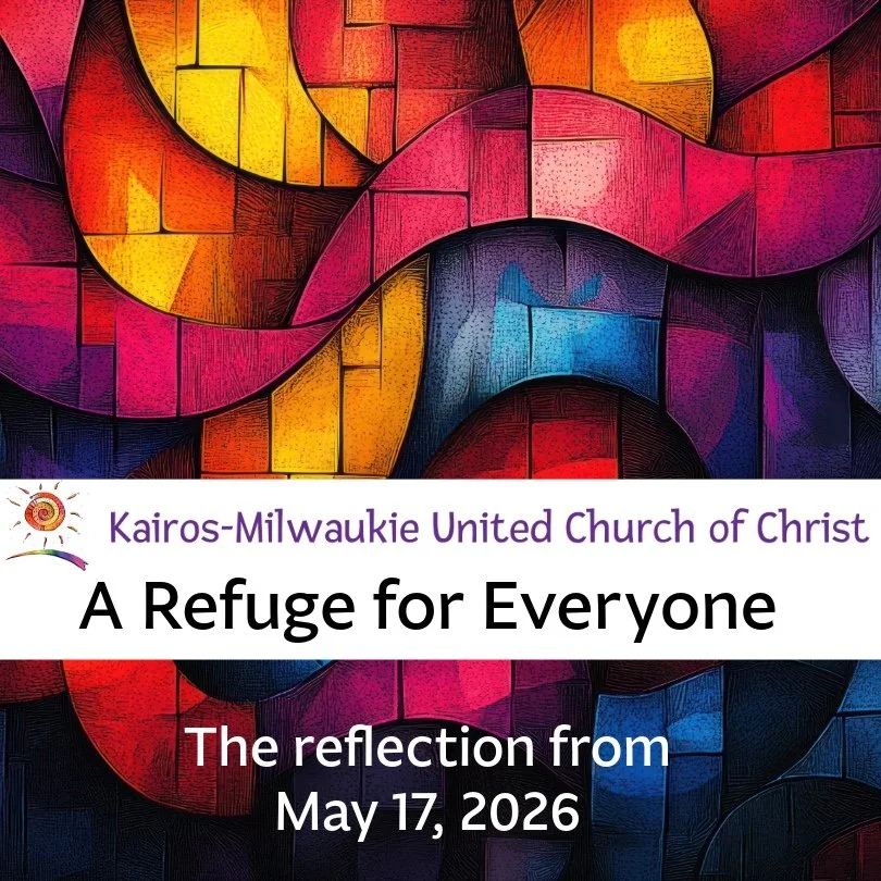 Graphic of multi-colored stained glass