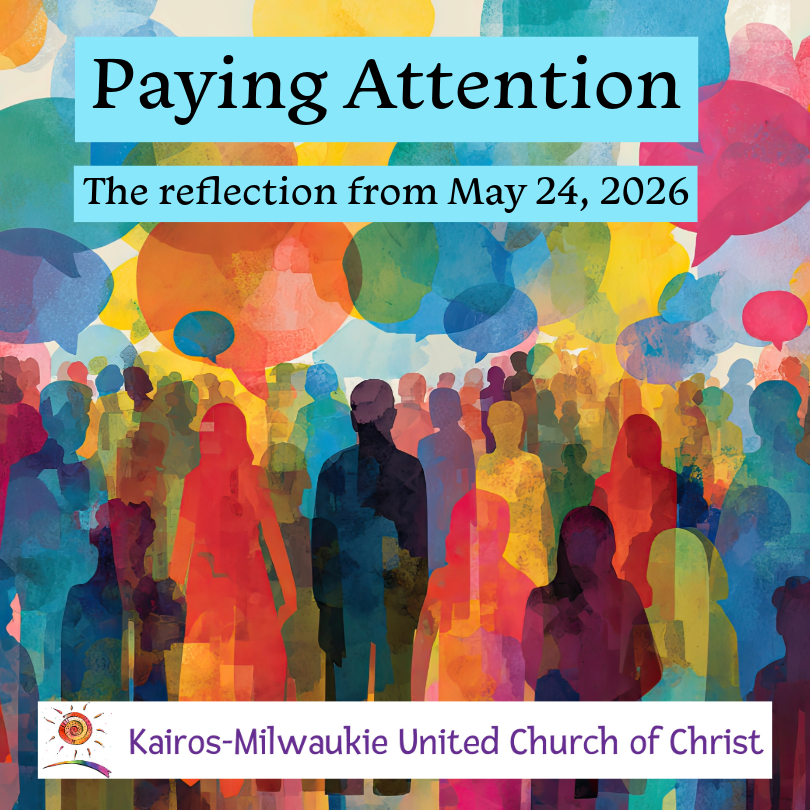 Multi-colored silhouettes of people with dialog bubbles above them.