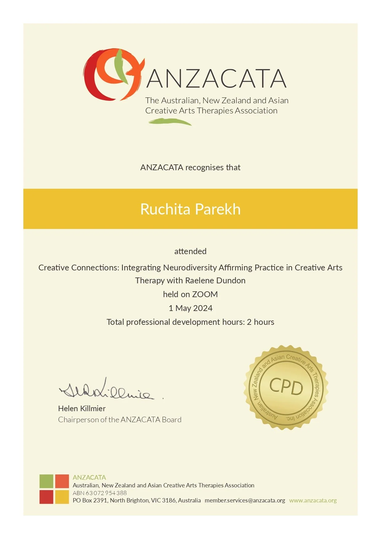 ANZACATA-CPD-Cert-CreativeConnectionsRaeleneDundon-Ruchita Parekh_page-0001.jpg