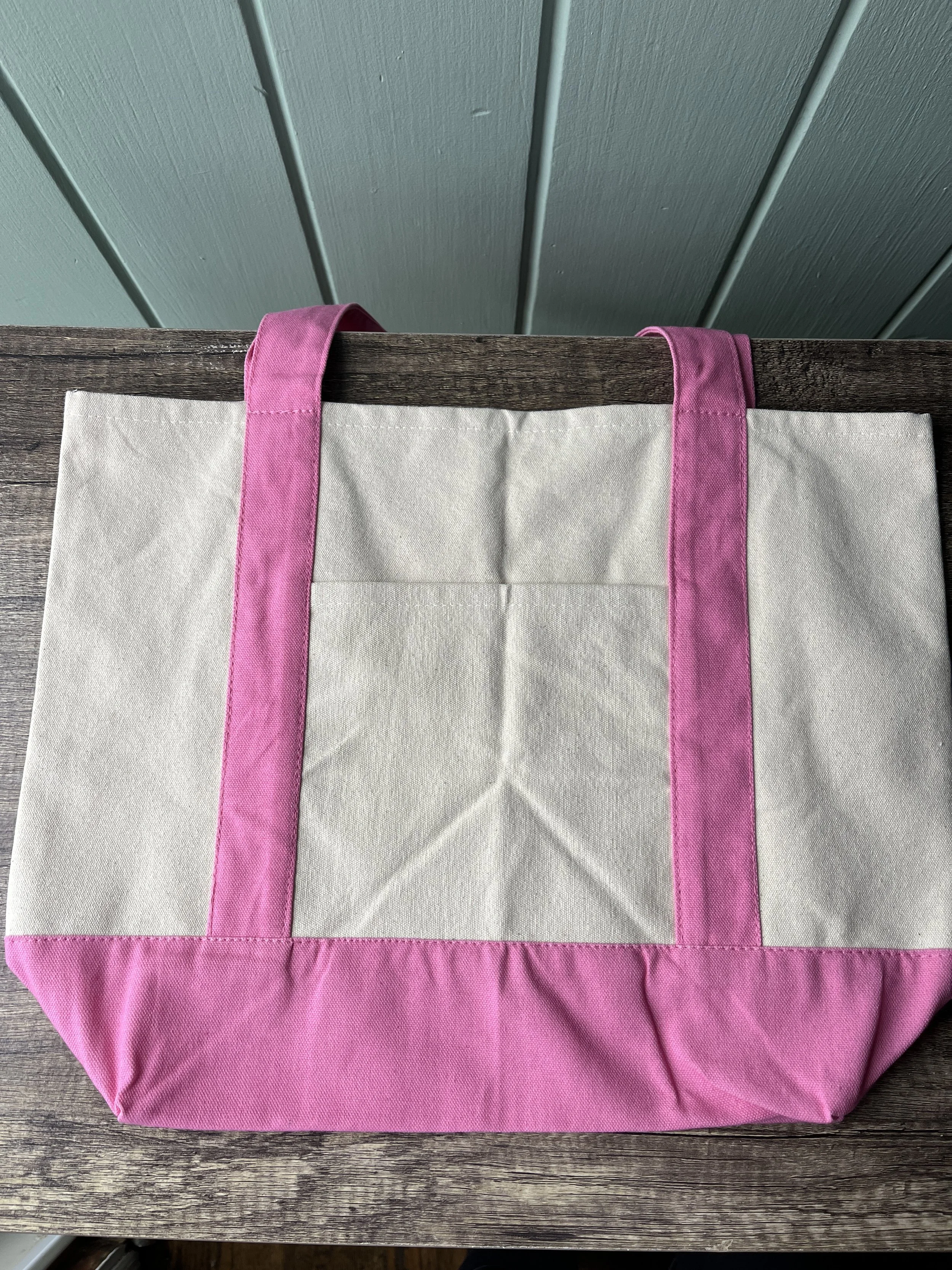 LIMITED | CUSTOM Fully Customizable Large Pink Tote Bag