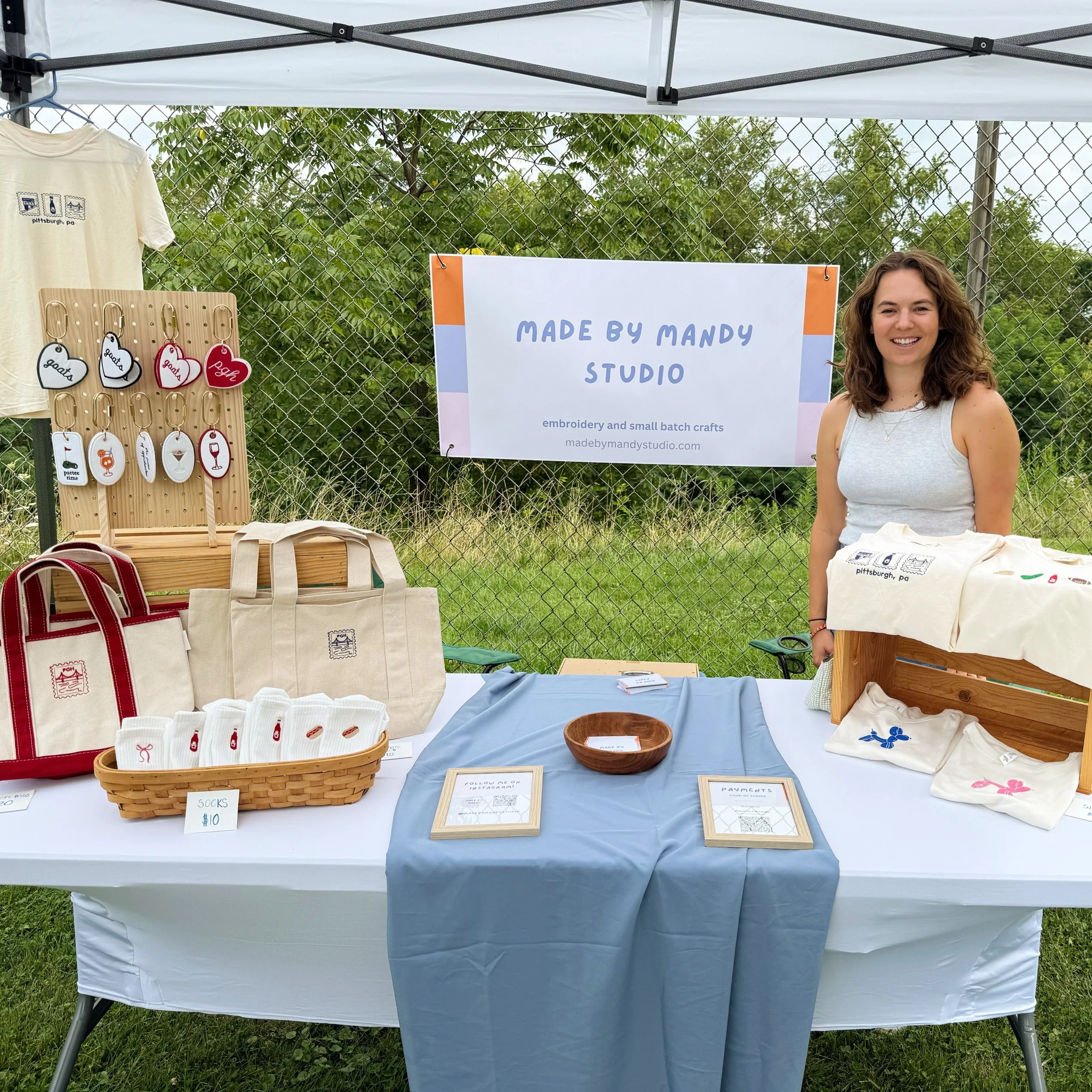 First market complete!! 🎉✨
This weekend I was a vendor at the @goatfestpgh and it was so much fun and a great success. Big thank you to everyone that stopped by my booth, chatted, and shopped. It&rsquo;s been a dream of mine to be a market vendor fo