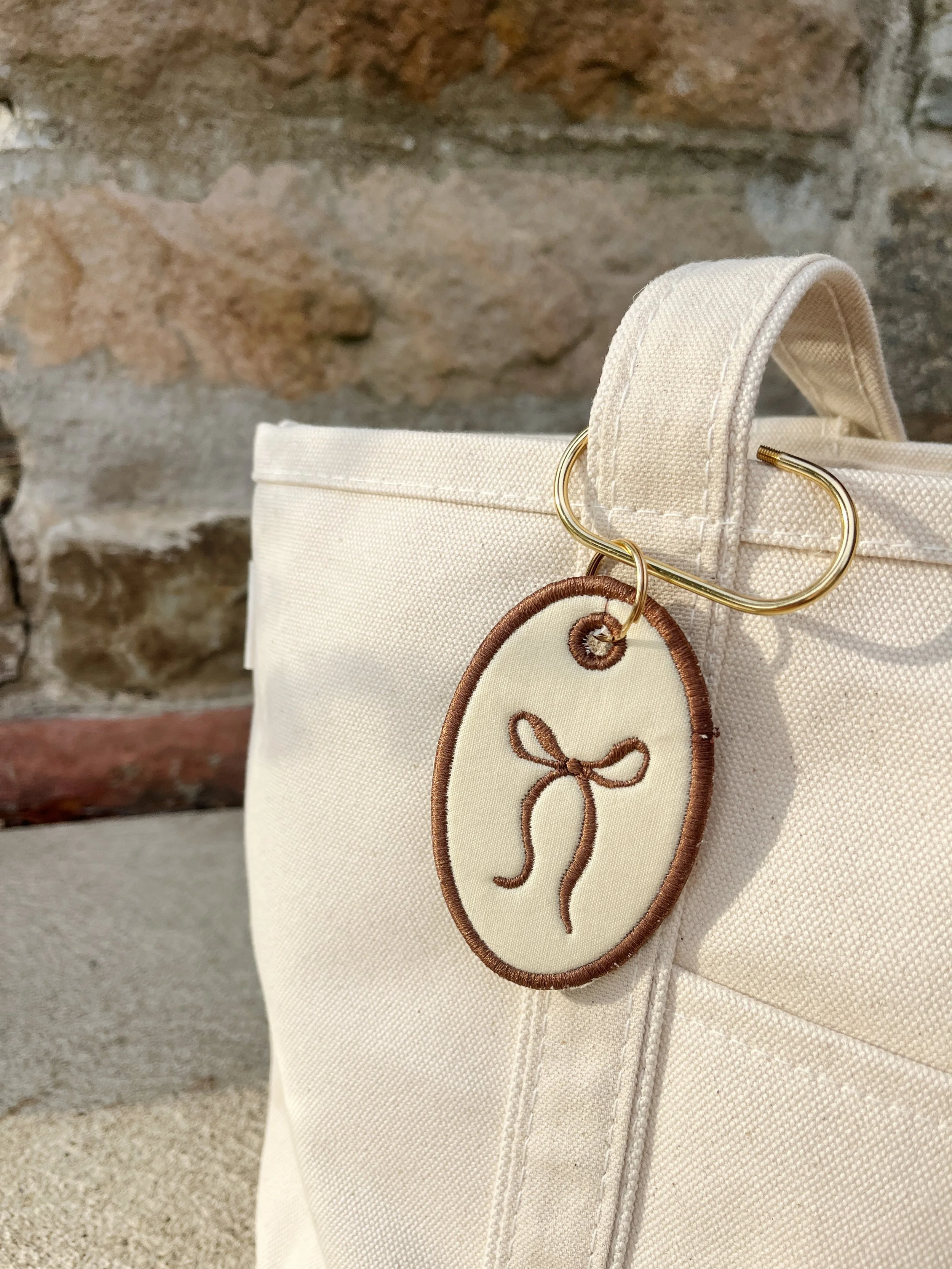 Bag Tag - Brown Bow