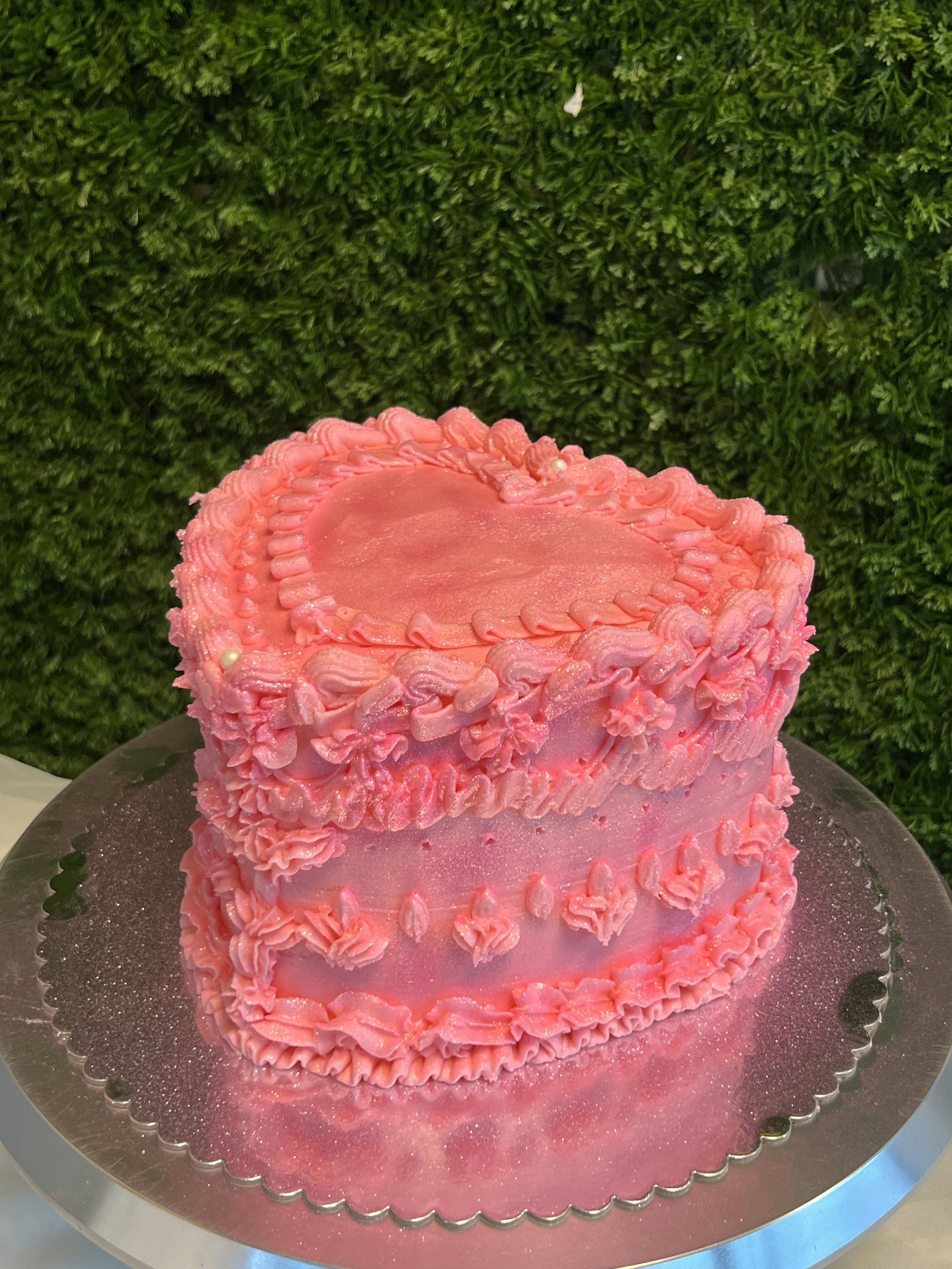 Vintage Heart Cake