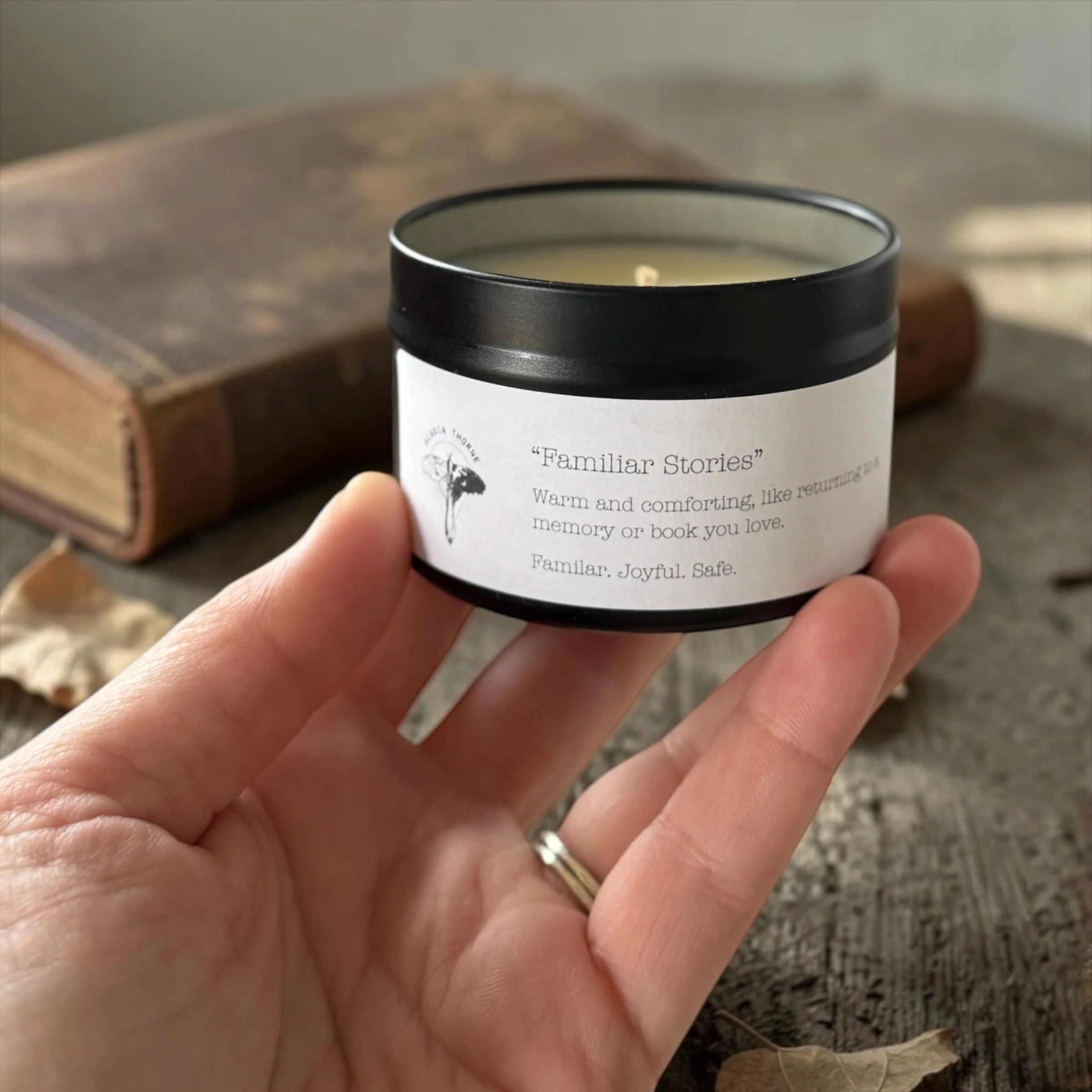 Familiar Stories Candle by Stoned Wick Co.