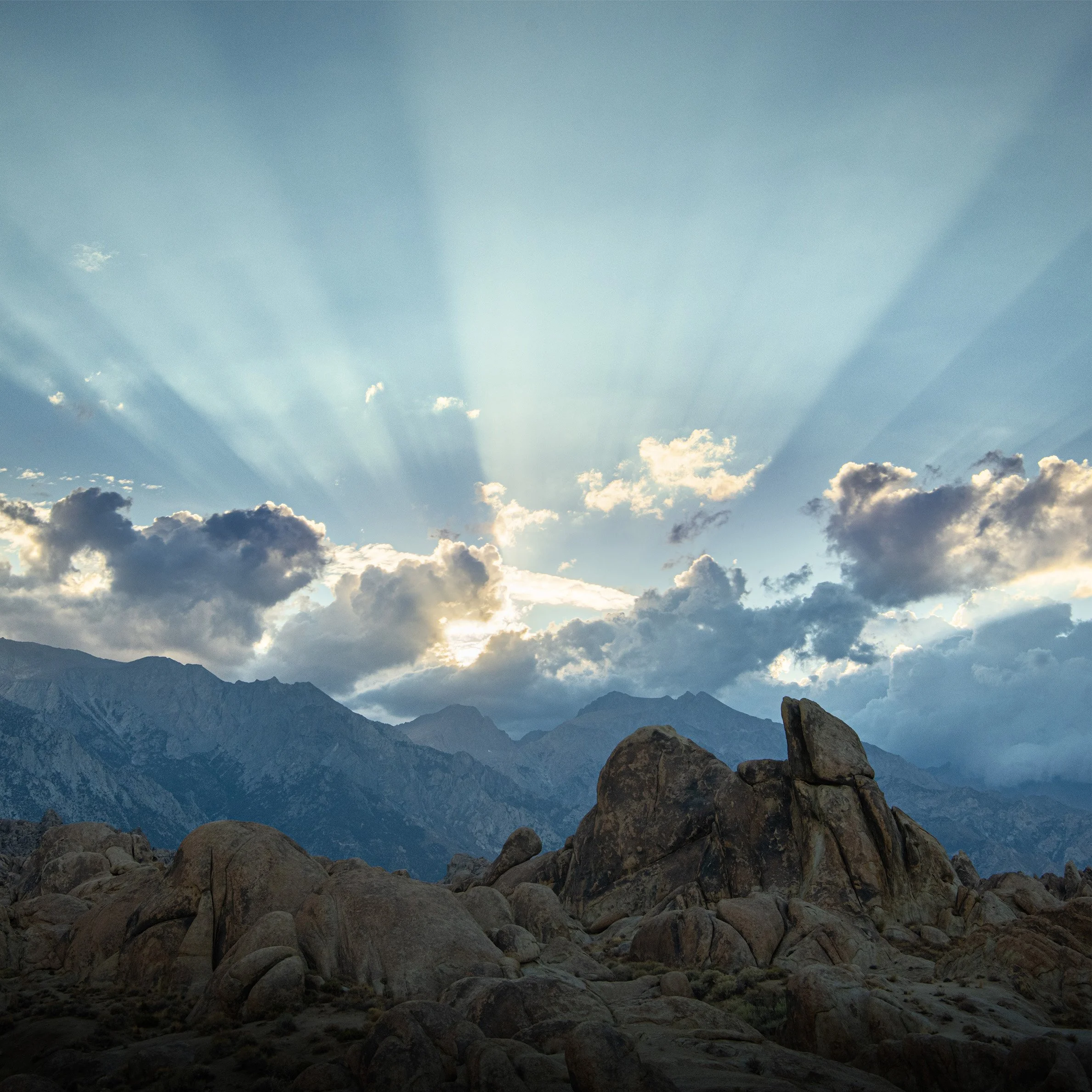 Afternoon sunrays in Alabama Hills California sml.jpg