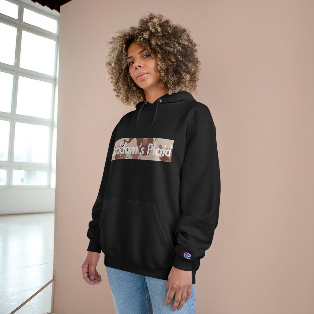 ChocChip Champion Hoodie — Saddam's Plaid